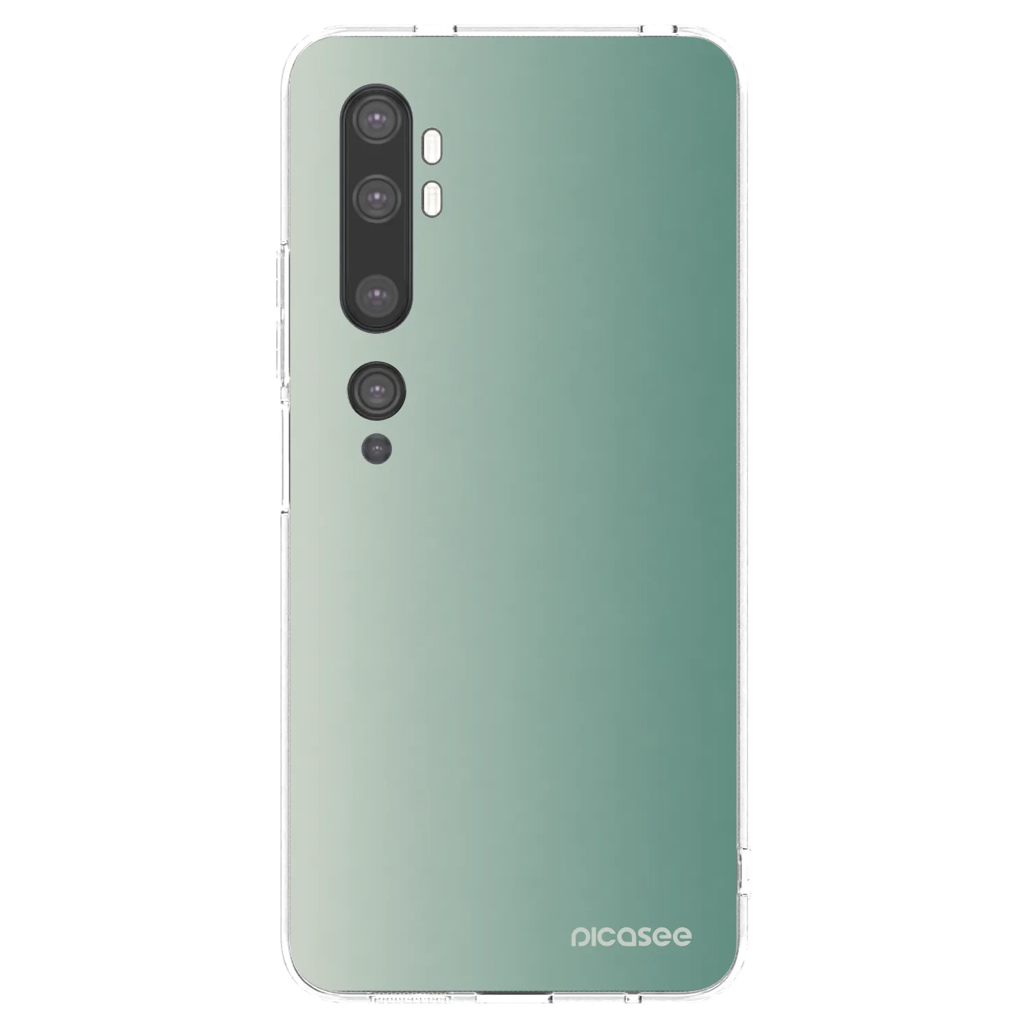 Picasee Xiaomi Mi Note 10 (Pro) Hülle - Transparentes Silikon - Misty Sage