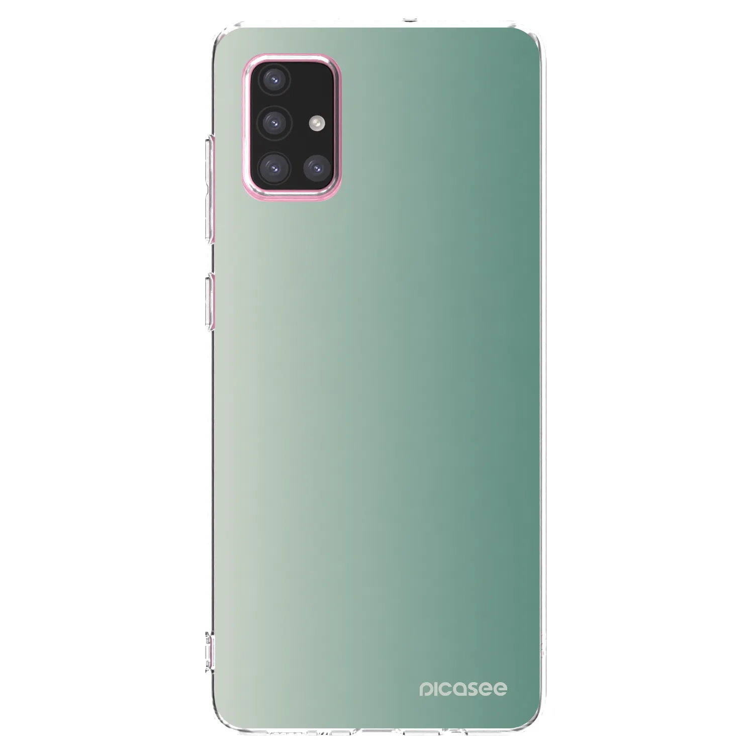 Picasee Samsung Galaxy A71 A715F Hülle - Transparentes Silikon - Misty Sage