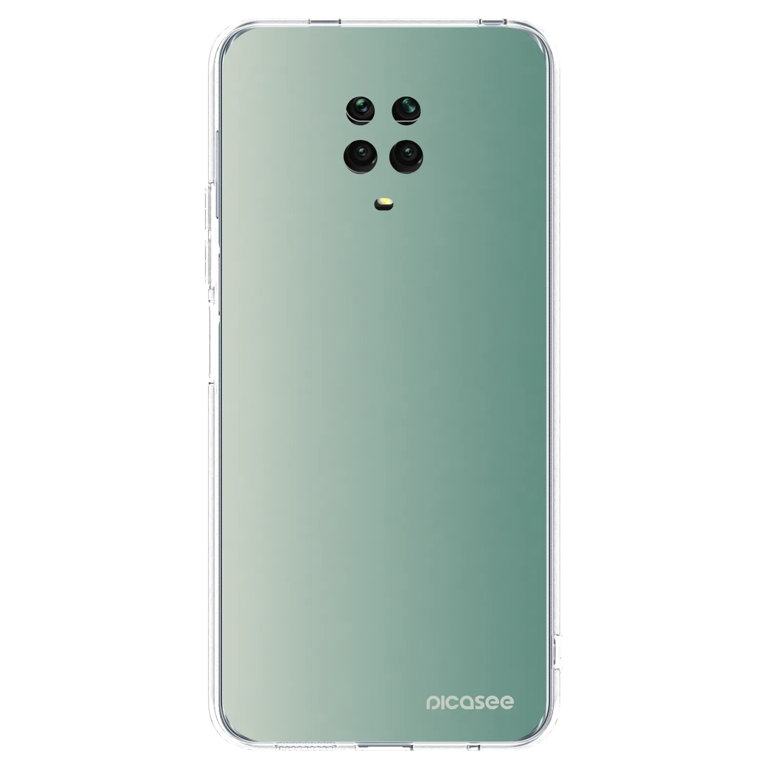 Picasee Xiaomi Redmi Note 9 Pro Hülle - Transparentes Silikon - Misty Sage