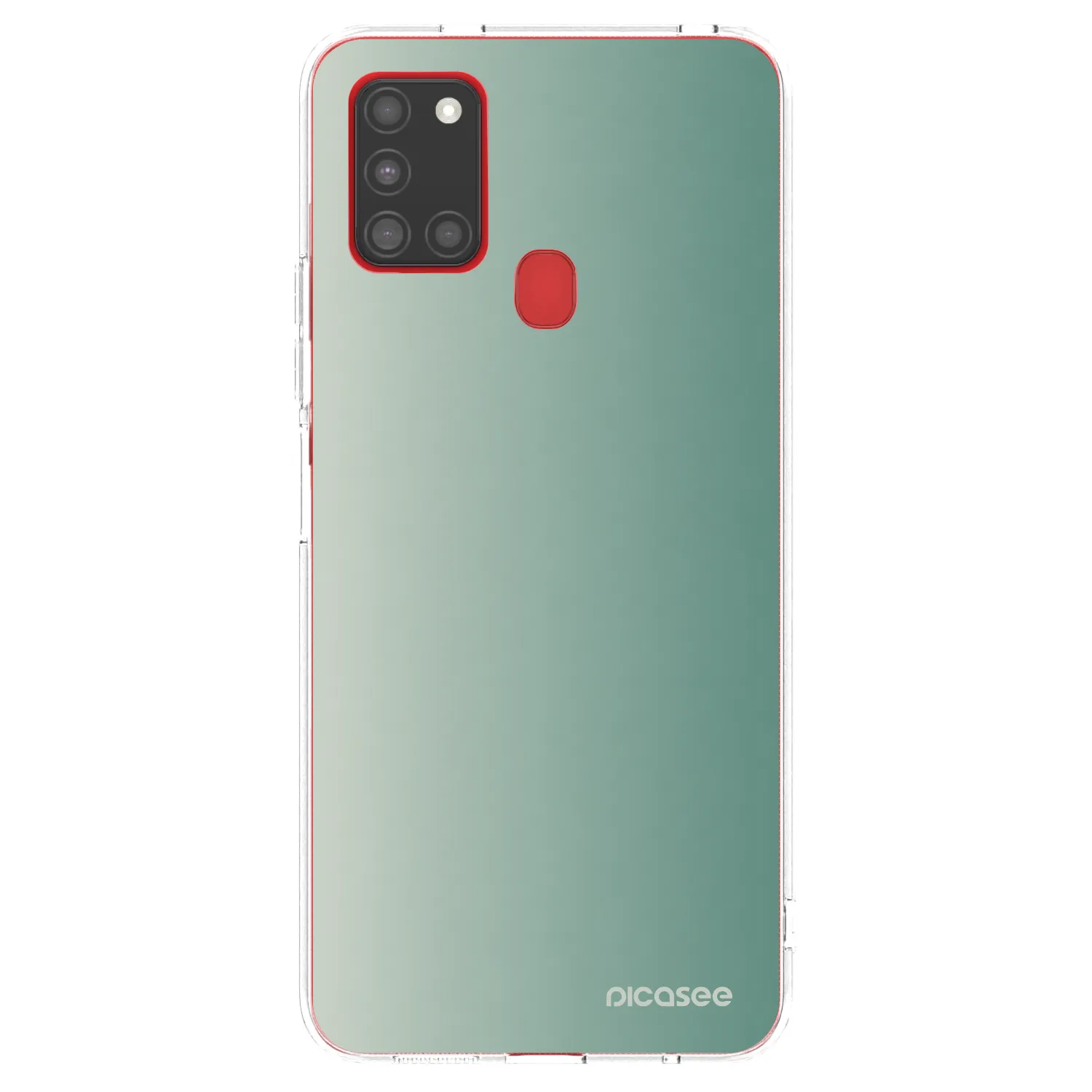 Picasee Samsung Galaxy A21s Hülle - Transparentes Silikon - Misty Sage