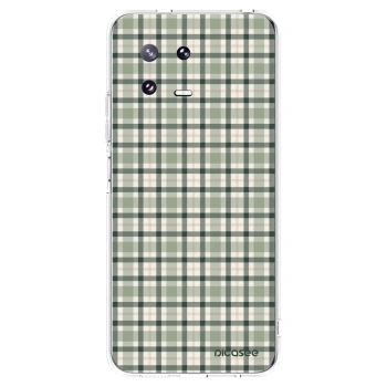 Picasee Xiaomi 13 Pro Hülle - Transparentes Silikon - Sage Tartan