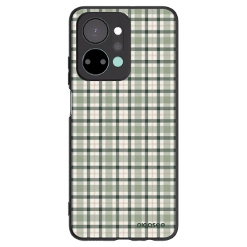 Picasee Honor X7a Hülle - Schwarzes Silikon - Sage Tartan