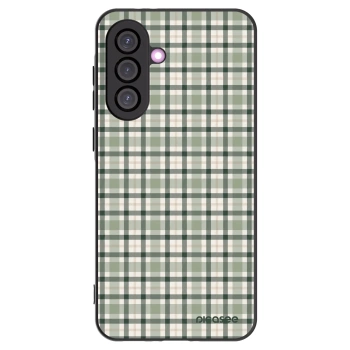 Picasee Samsung Galaxy A36 5G Hülle - Schwarzes Silikon - Sage Tartan