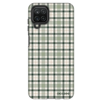 Hülle für Samsung Galaxy A12 A125F - Sage Tartan