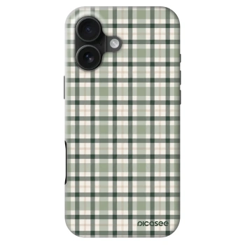 Hülle für Apple iPhone 16 - Sage Tartan