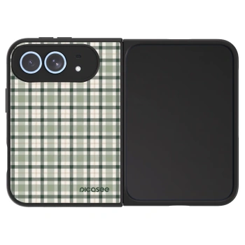 Hülle für Apple iPhone Duo - Sage Tartan