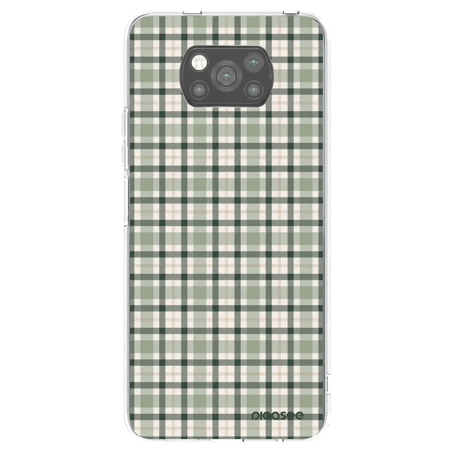 Picasee Xiaomi Poco X3 Hülle - Schwarzes Silikon - Sage Tartan