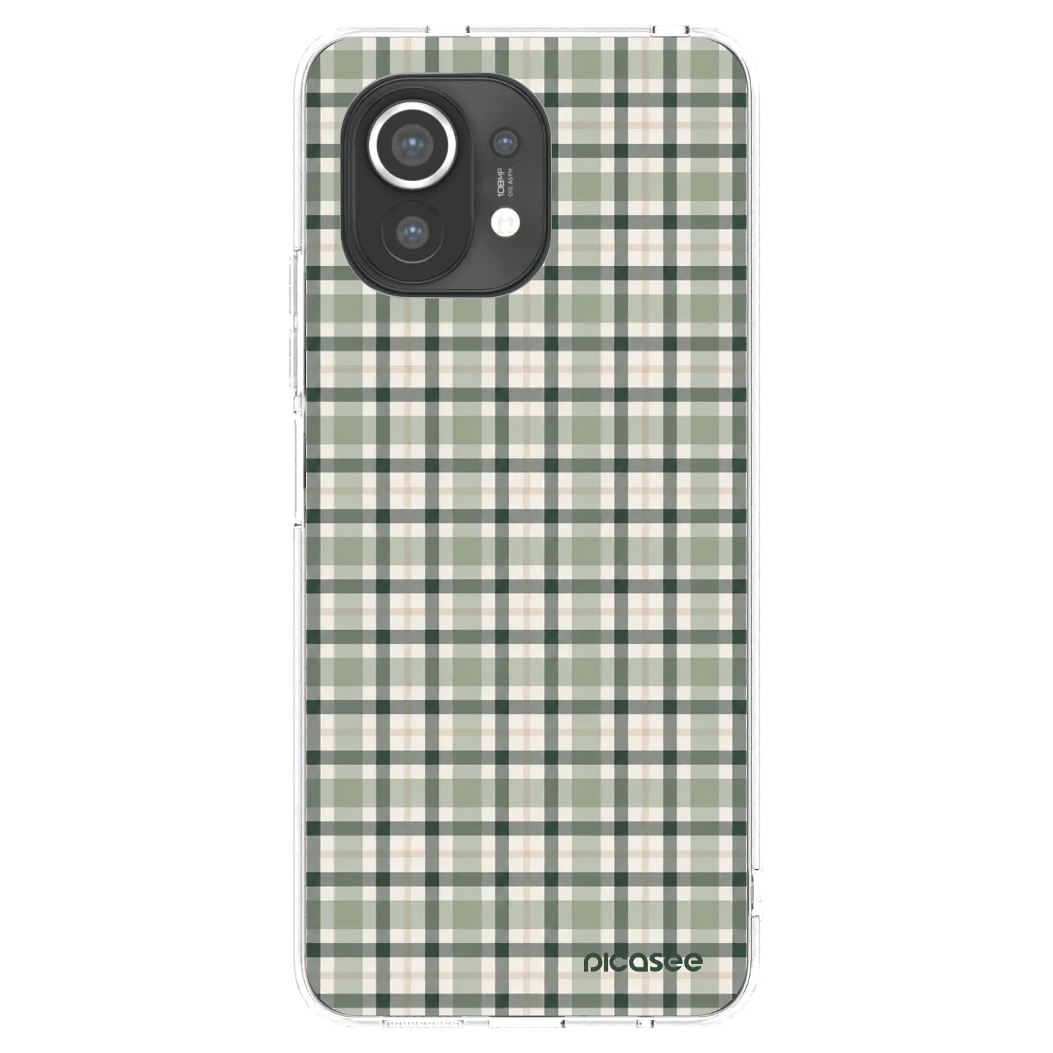 Picasee Xiaomi Mi 11 Hülle - Transparentes Silikon - Sage Tartan