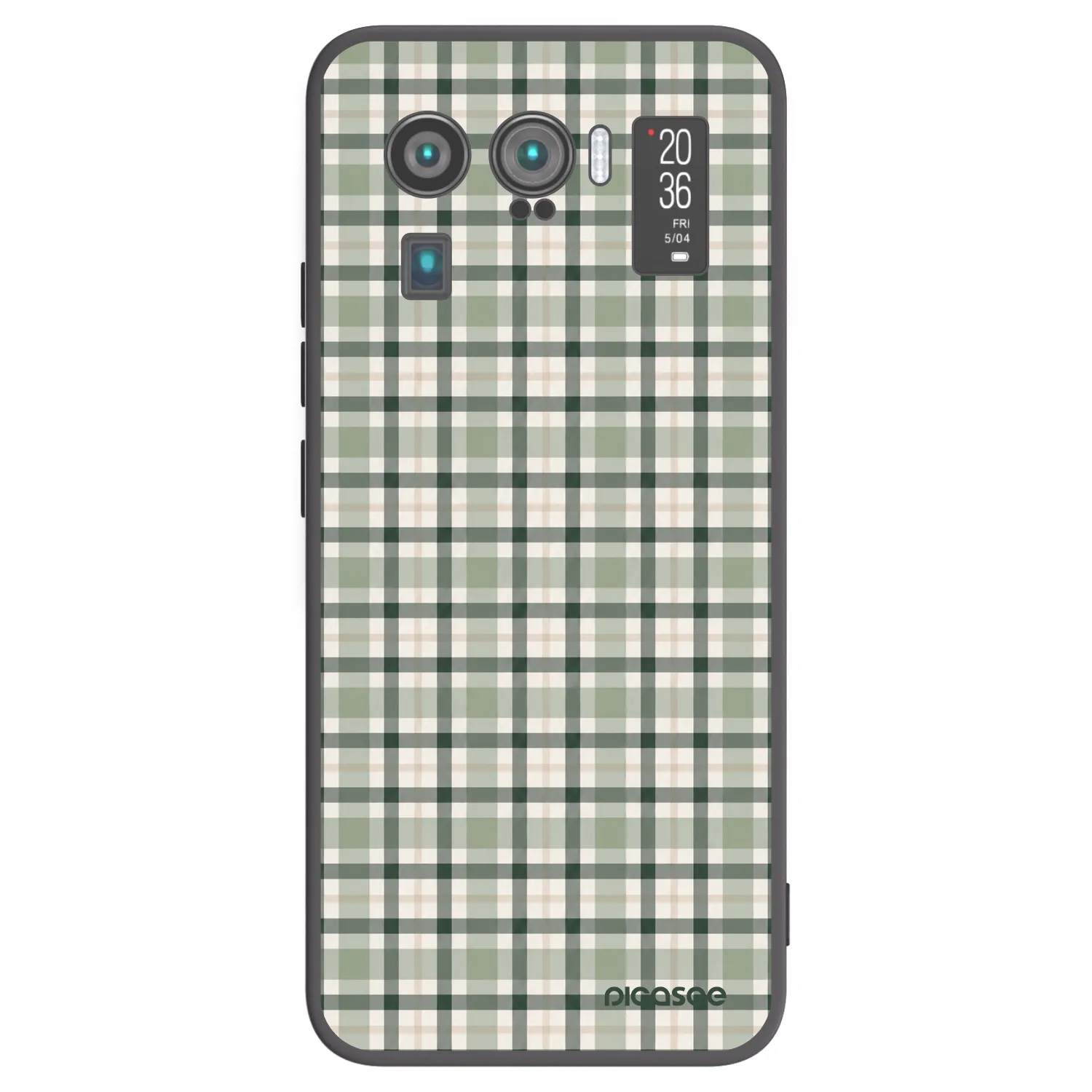 Picasee Xiaomi Mi 11 Ultra Hülle - Schwarzes Silikon - Sage Tartan