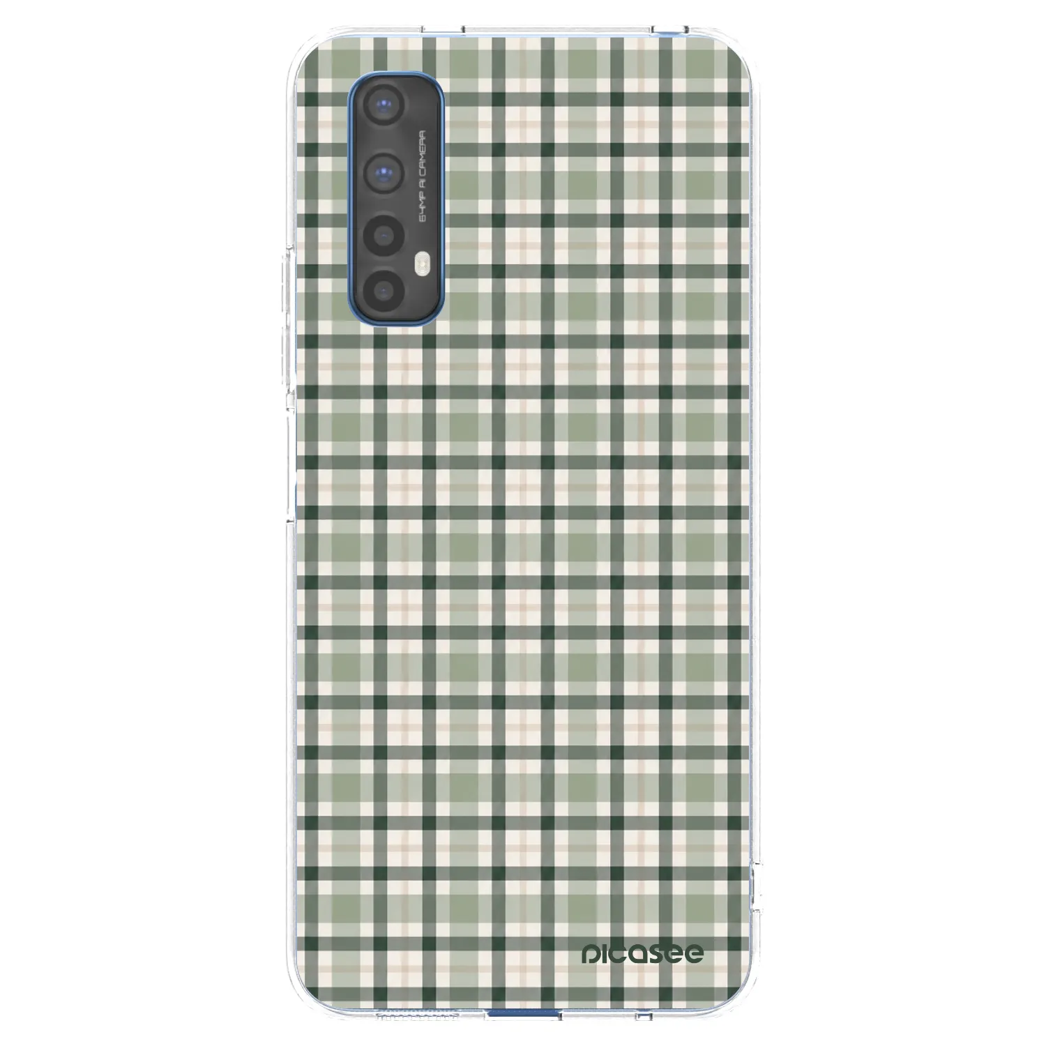Picasee Realme 7 Hülle - Transparentes Silikon - Sage Tartan