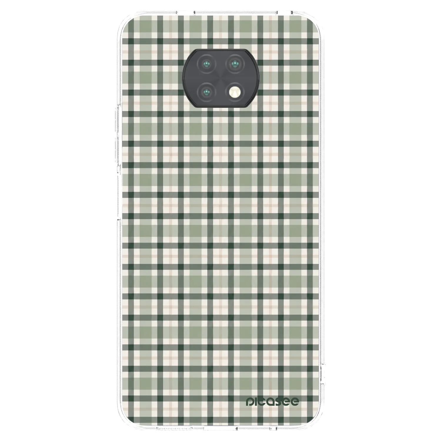 Picasee Xiaomi Redmi Note 9T Hülle - Transparentes Silikon - Sage Tartan