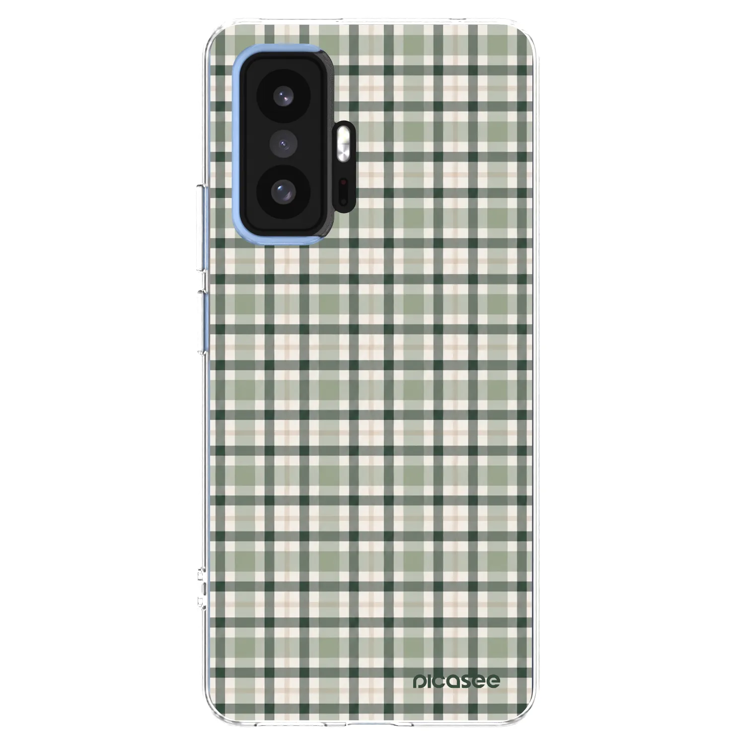Picasee Xiaomi 11T Pro Hülle - Transparentes Silikon - Sage Tartan