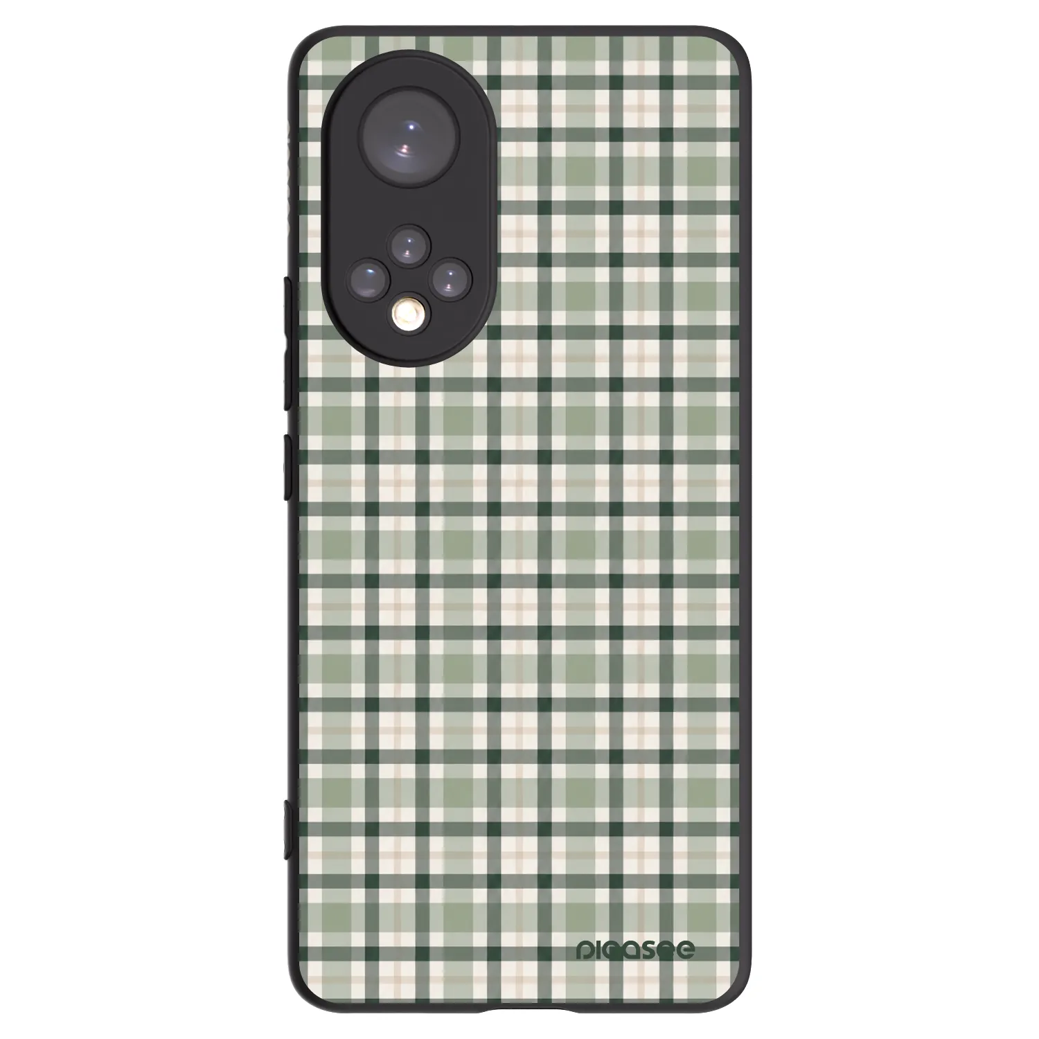 Picasee Honor 50 5G Hülle - Schwarzes Silikon - Sage Tartan