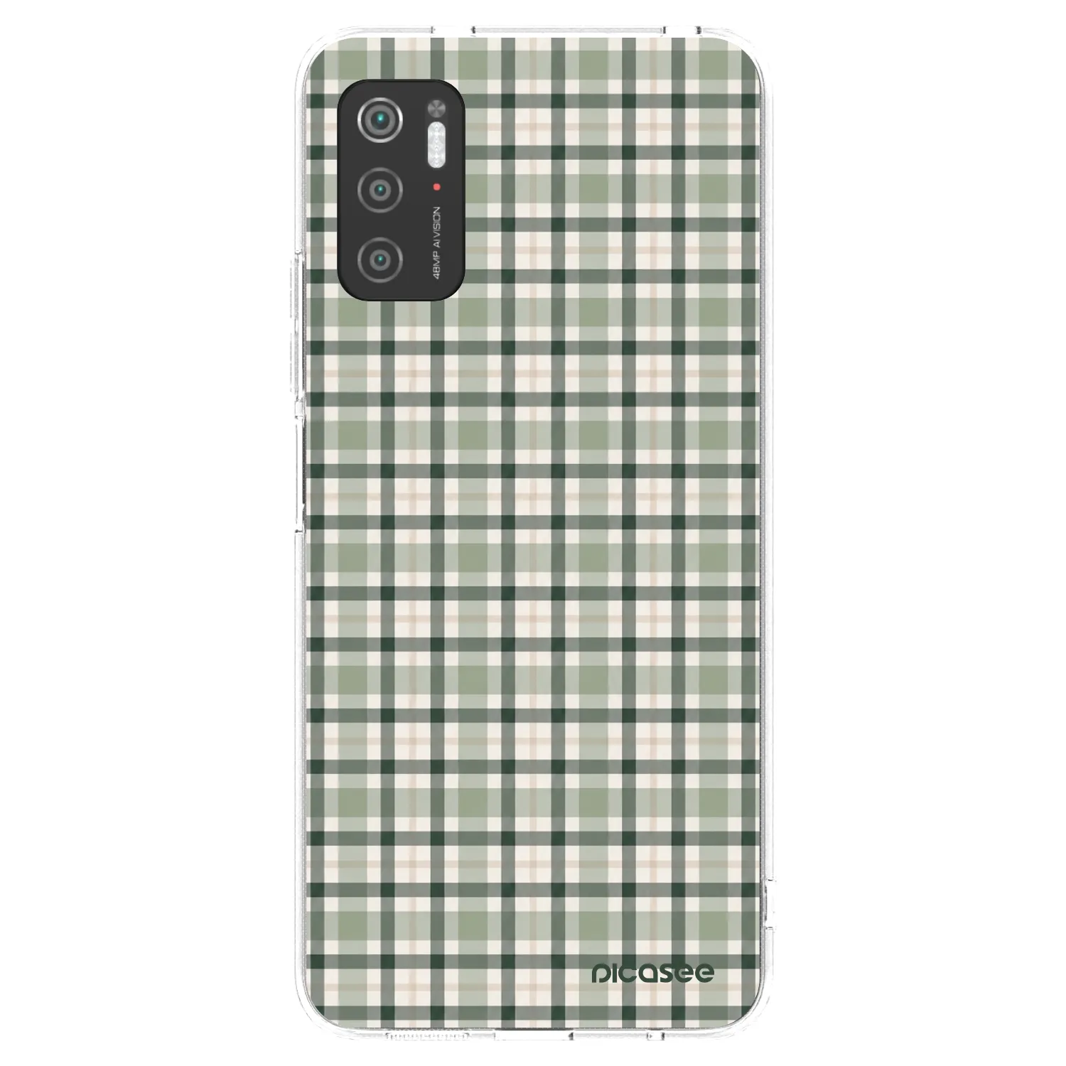 Picasee Xiaomi Poco M3 Pro 5G Hülle - Transparentes Silikon - Sage Tartan
