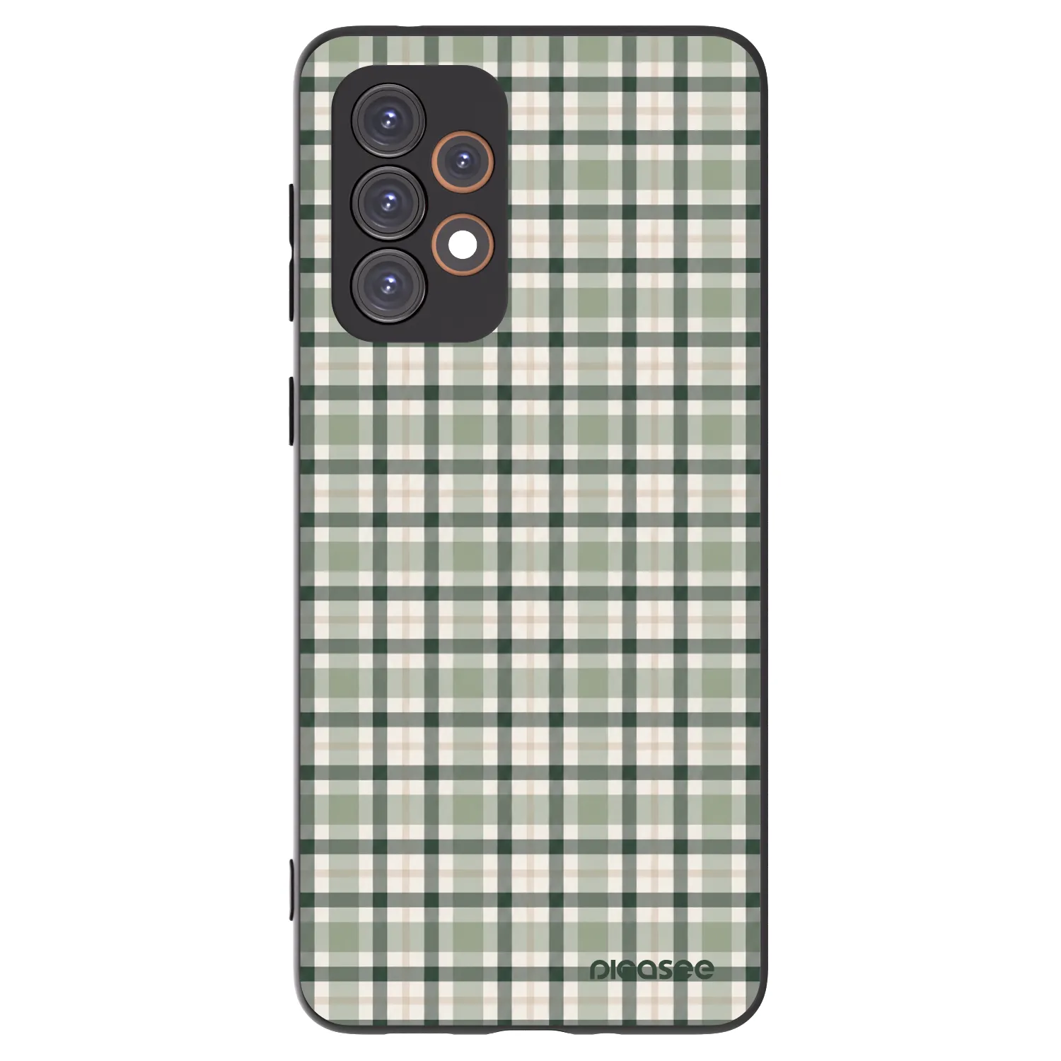 Picasee Samsung Galaxy A33 5G A336 Hülle - Schwarzes Silikon - Sage Tartan
