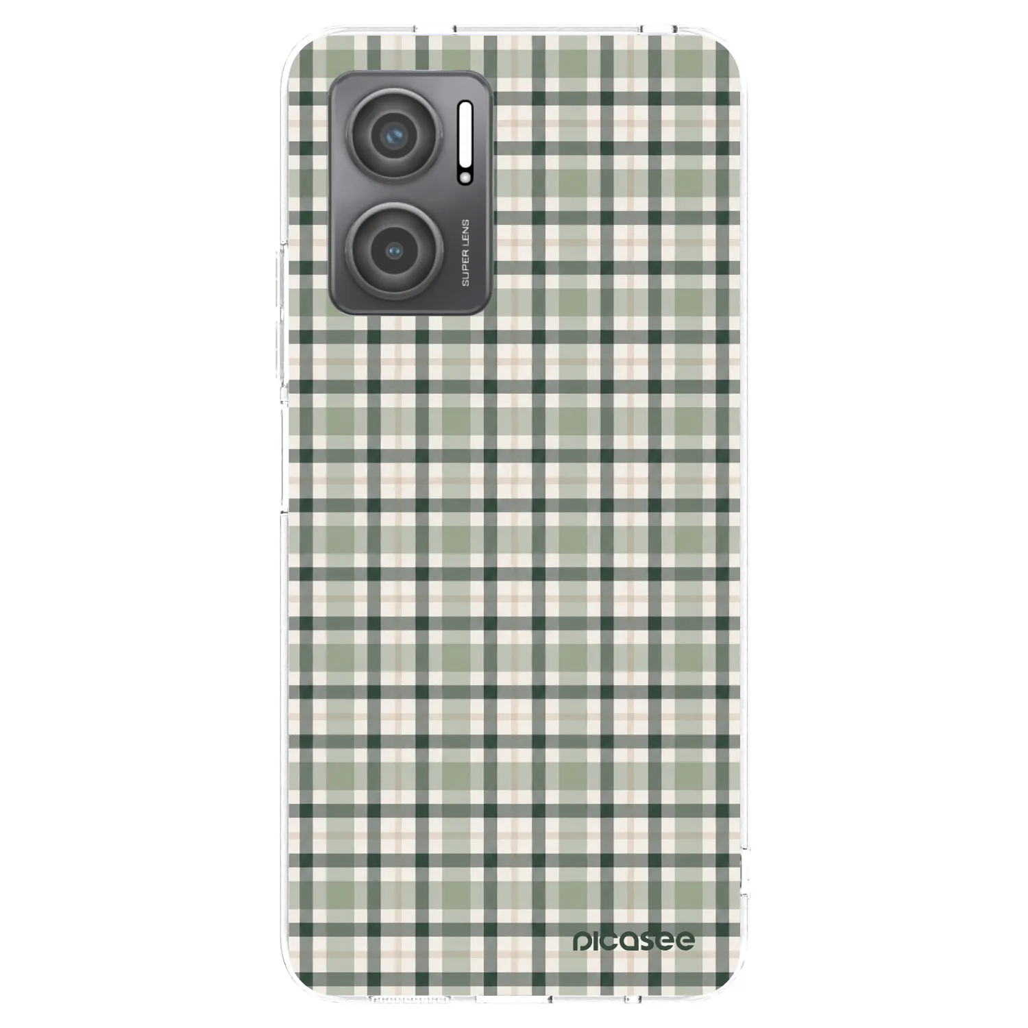 Picasee Xiaomi Redmi 10 5G Hülle - Transparentes Silikon - Sage Tartan