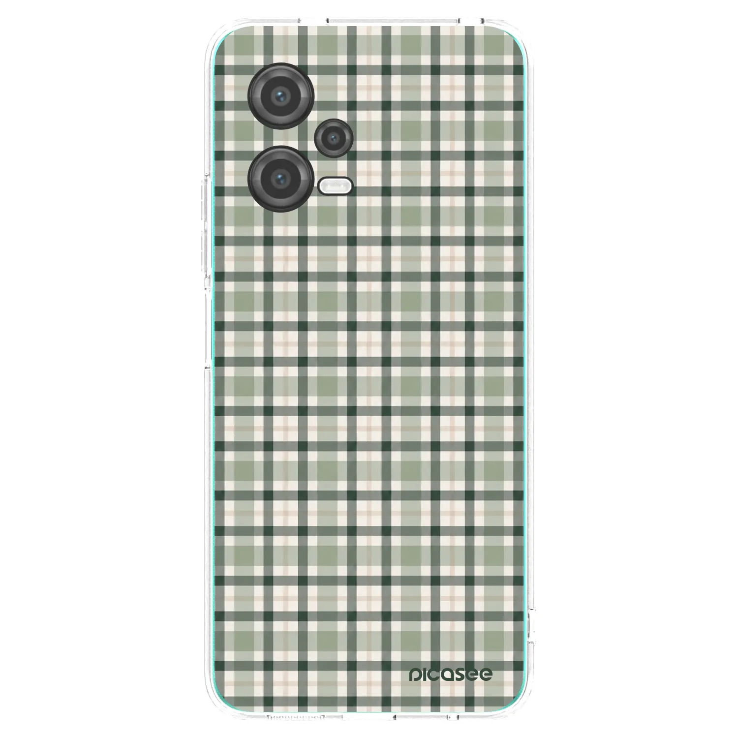 Picasee Xiaomi Poco X5 Hülle - Transparentes Silikon - Sage Tartan
