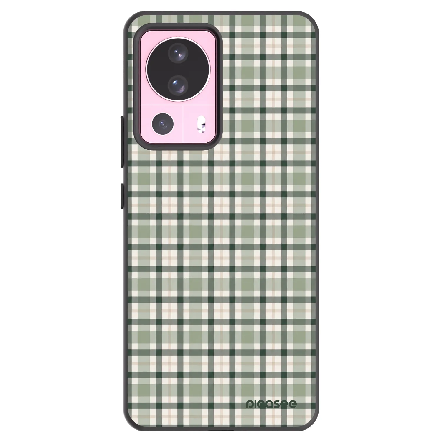 Picasee Xiaomi 13 Lite Hülle - Schwarzes Silikon - Sage Tartan