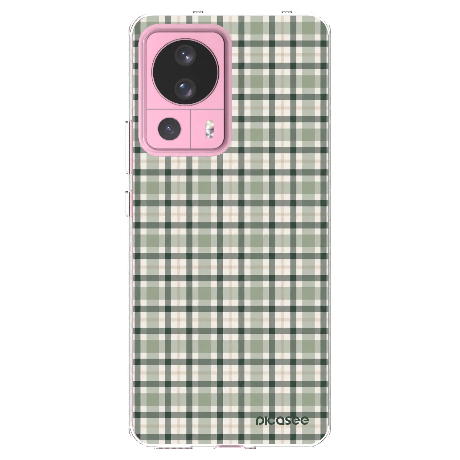 Picasee Xiaomi 13 Lite Hülle - Transparentes Silikon - Sage Tartan