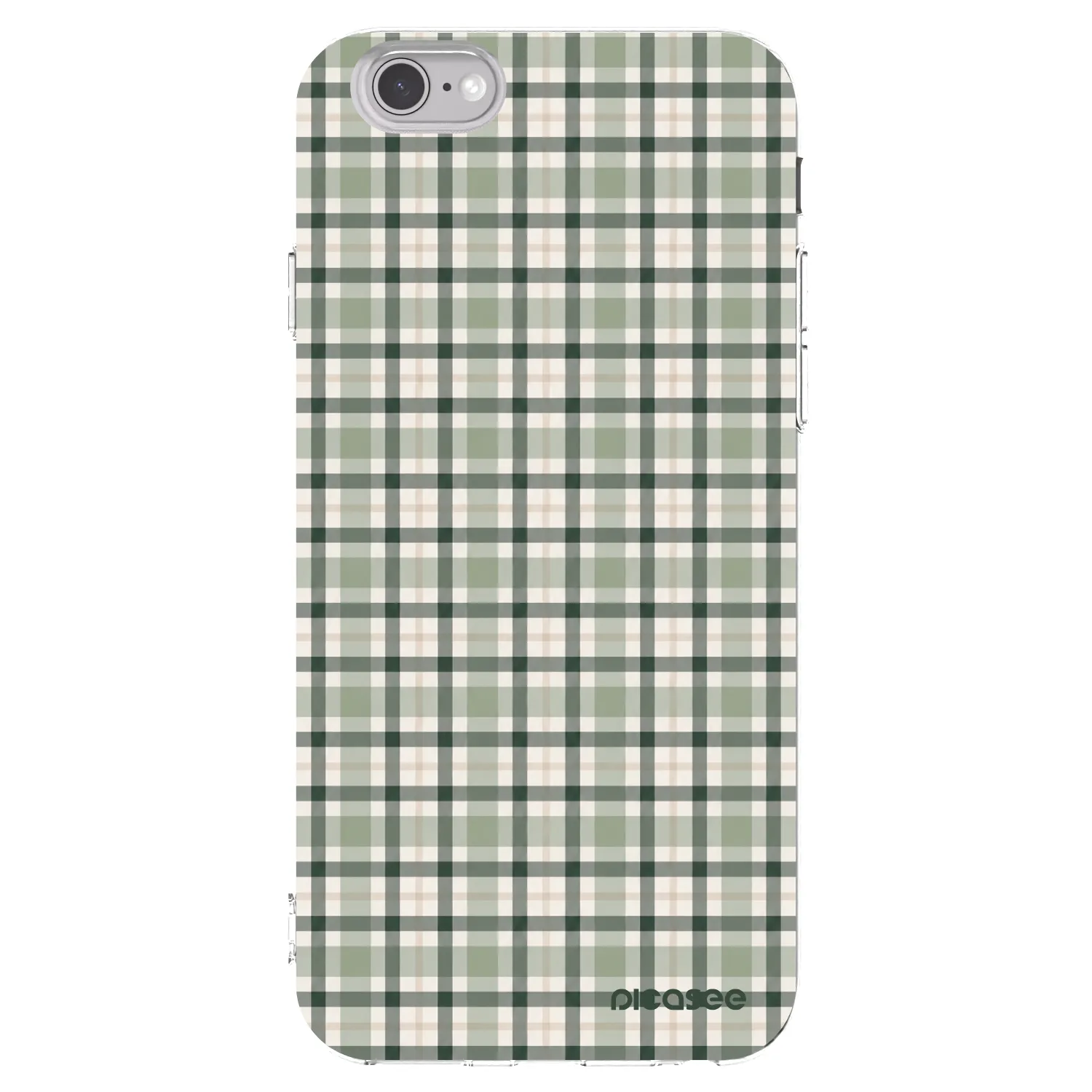 Picasee Apple iPhone 6/6S Hülle - Transparentes Silikon - Sage Tartan