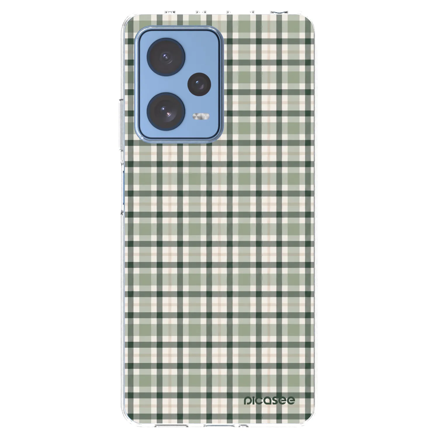 Picasee Xiaomi Redmi Note 12 Pro 5G Hülle - Transparentes Silikon - Sage Tartan