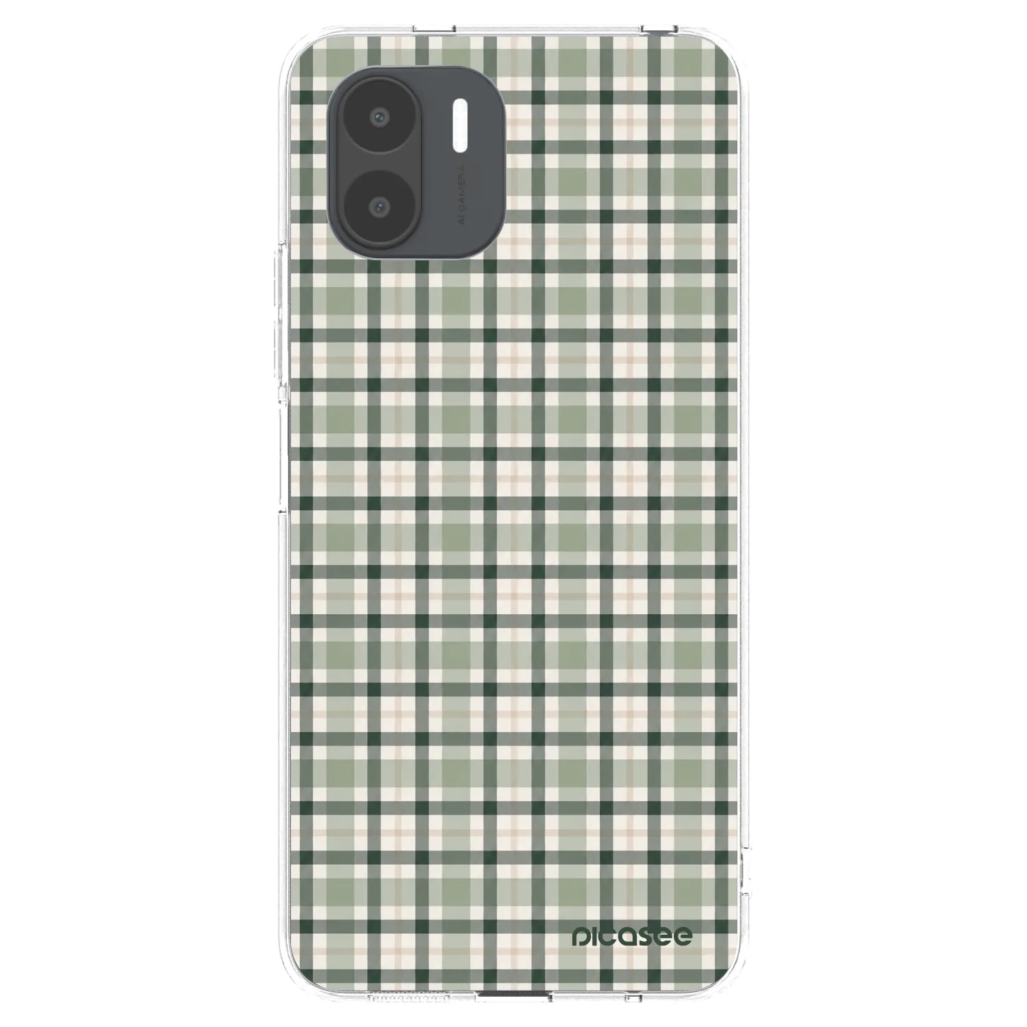 Picasee Xiaomi Redmi A2 Hülle - Transparentes Silikon - Sage Tartan