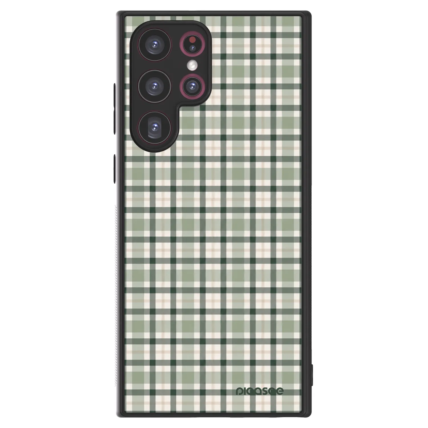 Picasee ULTIMATE CASE PowerShare für Samsung Galaxy S22 Ultra 5G - Sage Tartan