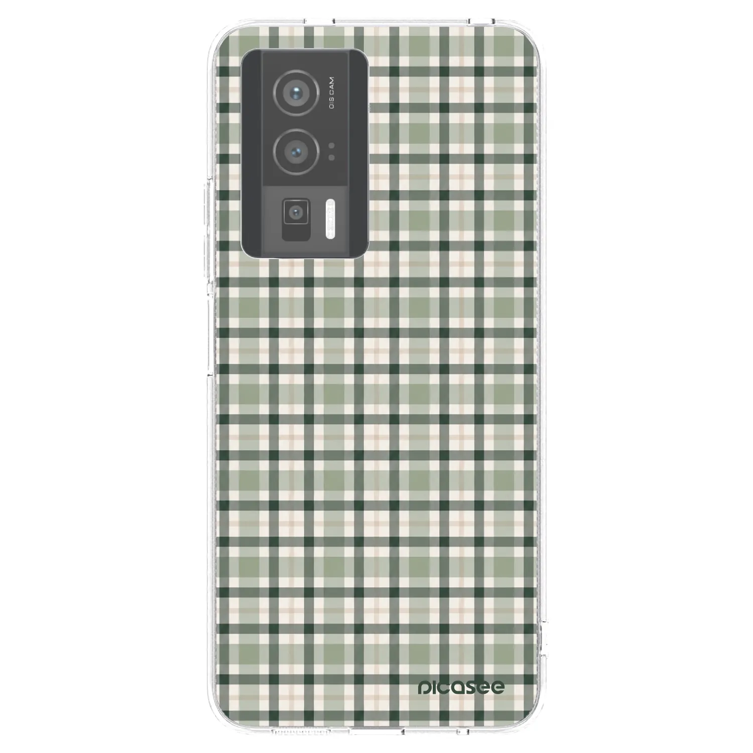 Picasee Xiaomi Poco F5 Pro 5G Hülle - Transparentes Silikon - Sage Tartan