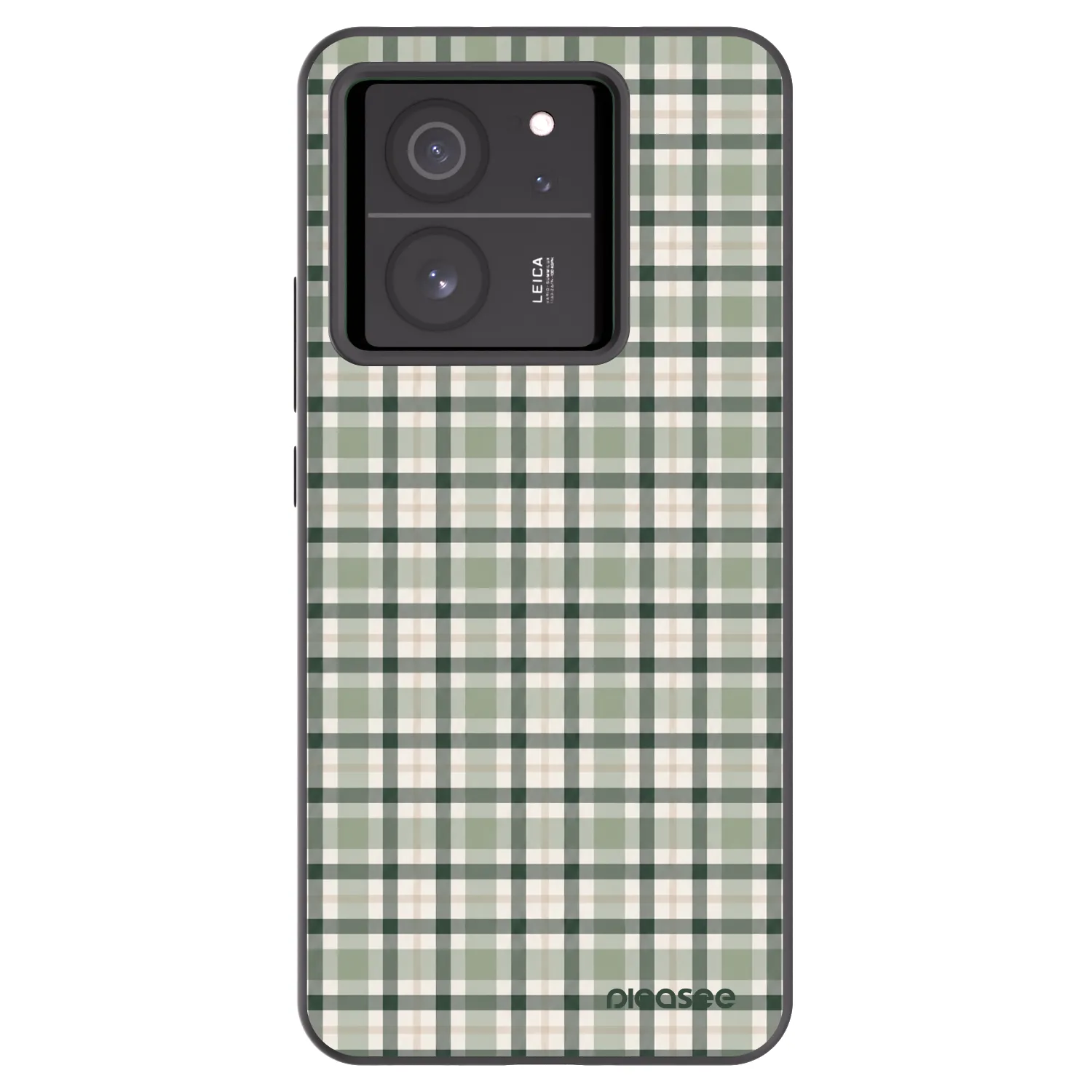 Picasee Xiaomi 13T Pro Hülle - Schwarzes Silikon - Sage Tartan