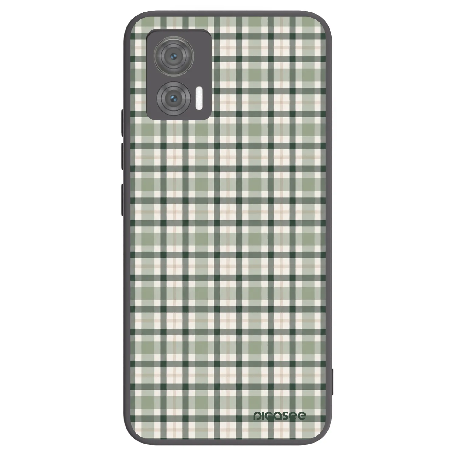 Picasee Motorola Edge 30 Neo Hülle - Schwarzes Silikon - Sage Tartan