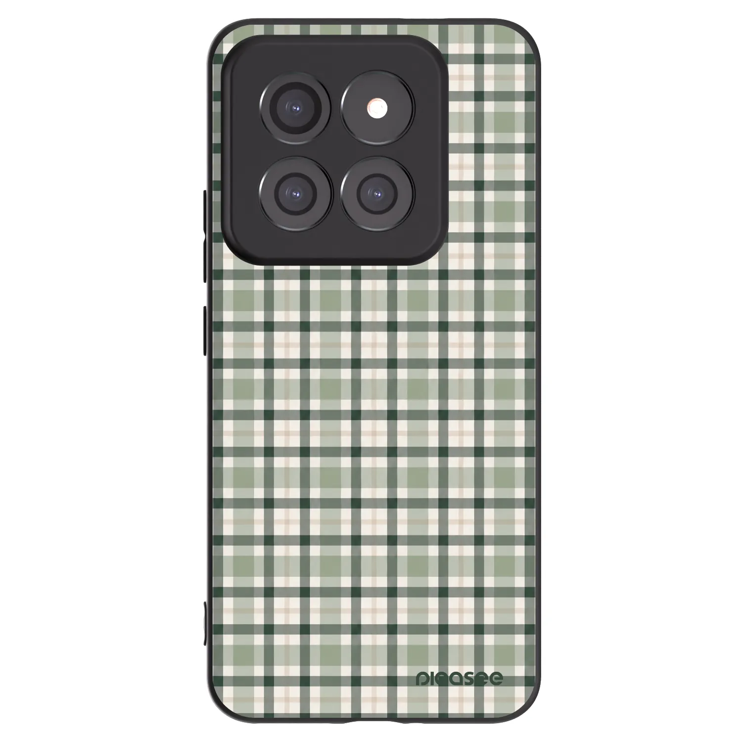 Picasee Xiaomi 14 Pro Hülle - Schwarzes Silikon - Sage Tartan