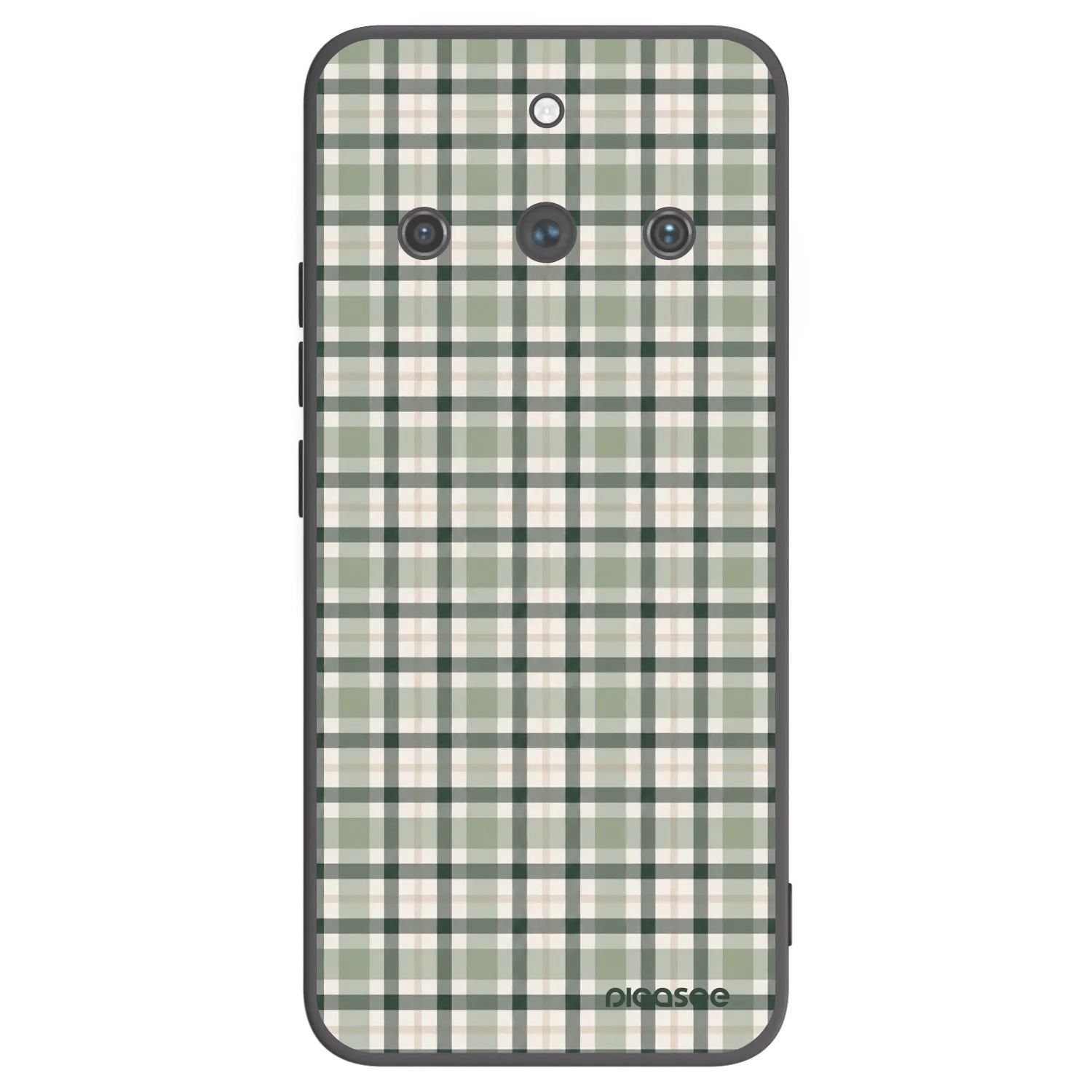 Picasee Realme 11 Pro+ Hülle - Schwarzes Silikon - Sage Tartan
