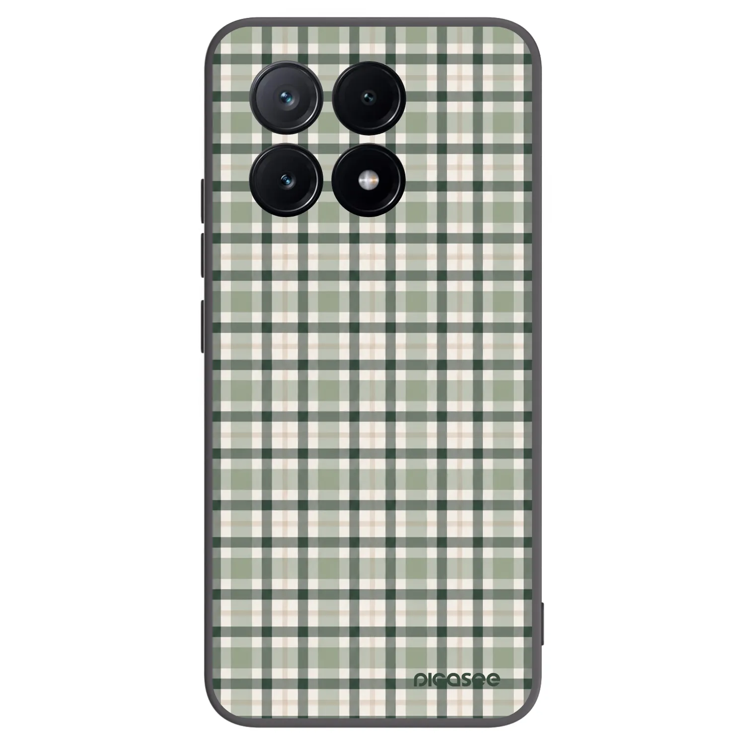 Picasee Xiaomi Poco X6 Pro Hülle - Schwarzes Silikon - Sage Tartan