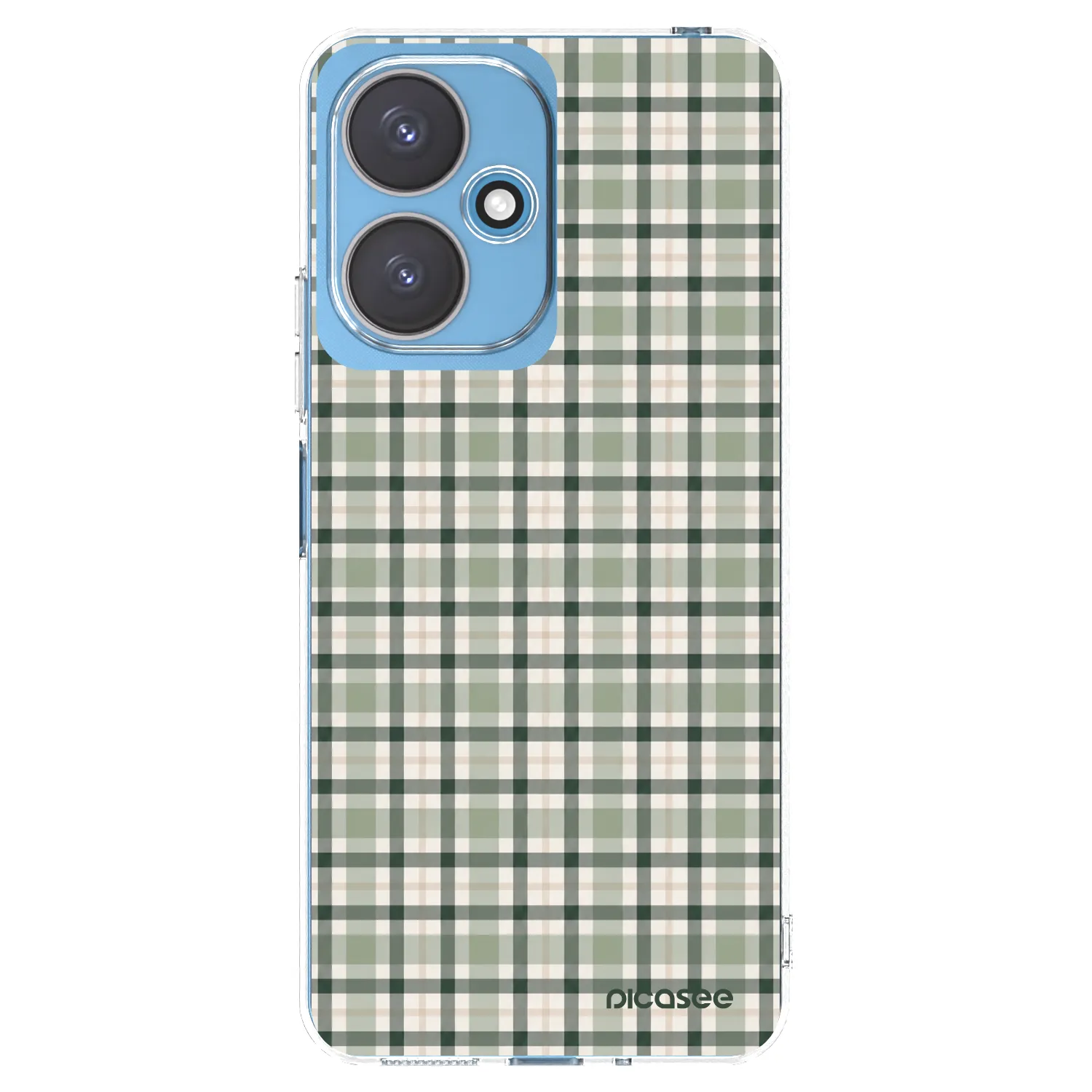 Picasee Xiaomi Redmi 13C 5G Hülle - Transparentes Silikon - Sage Tartan