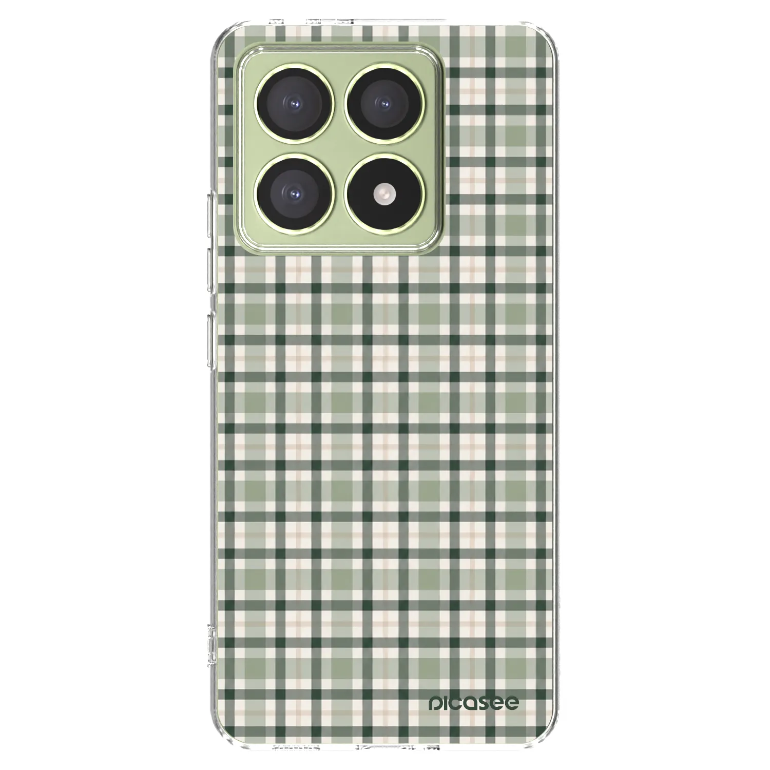 Picasee Xiaomi 14T Hülle - Transparentes Silikon - Sage Tartan