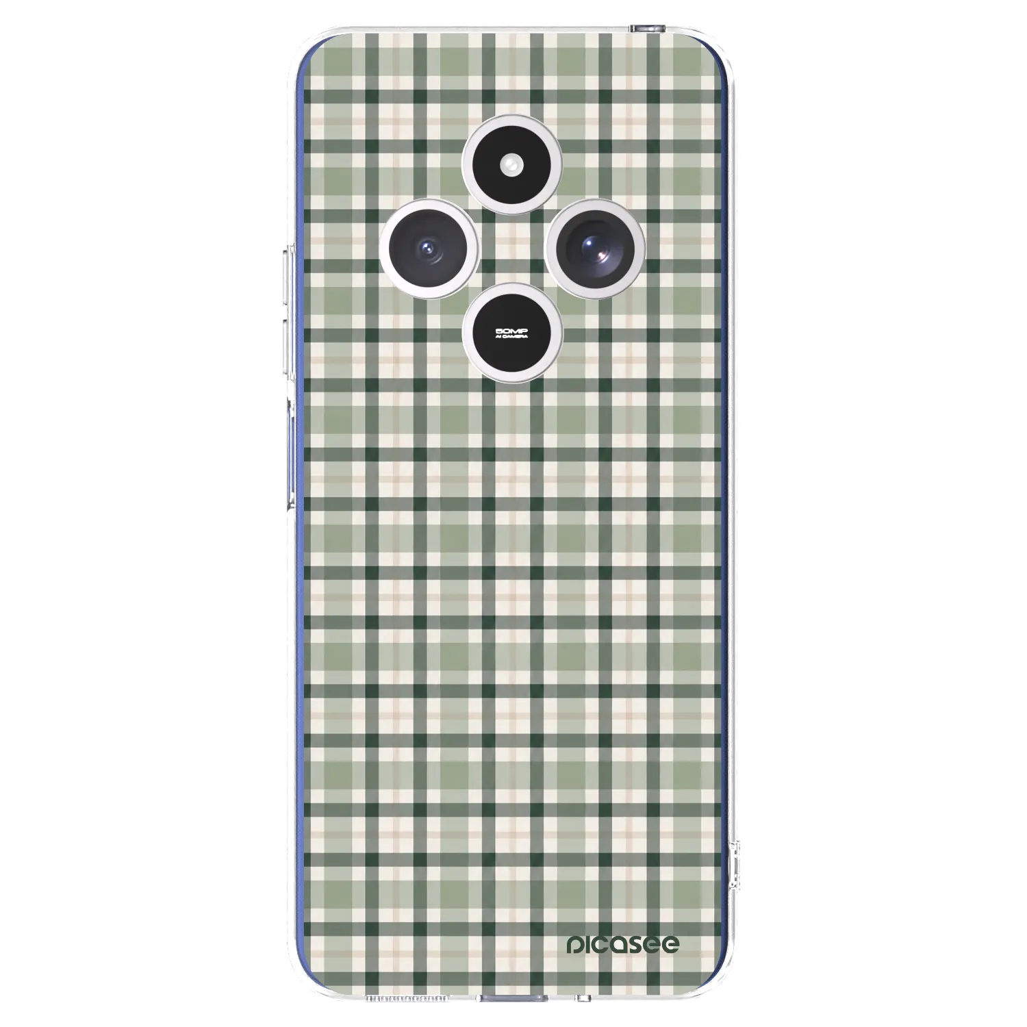 Picasee Xiaomi Redmi 14C Hülle - Transparentes Silikon - Sage Tartan