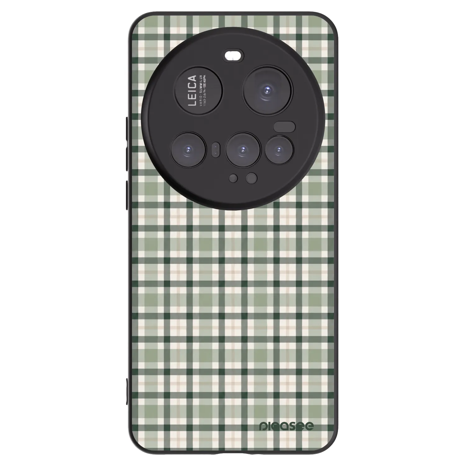 Picasee Xiaomi 15 Ultra Hülle - Schwarzes Silikon - Sage Tartan
