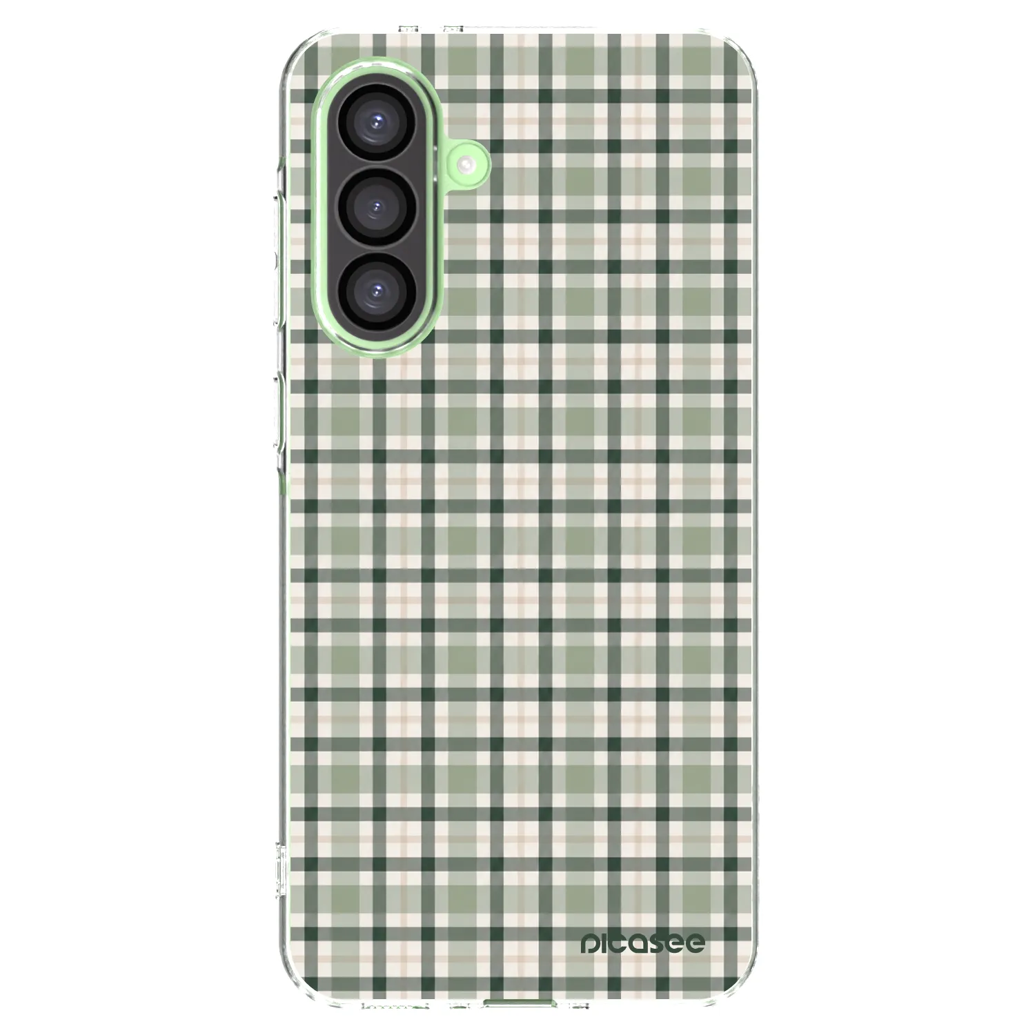 Picasee Samsung Galaxy A26 5G A266B Hülle - Transparentes Silikon - Sage Tartan