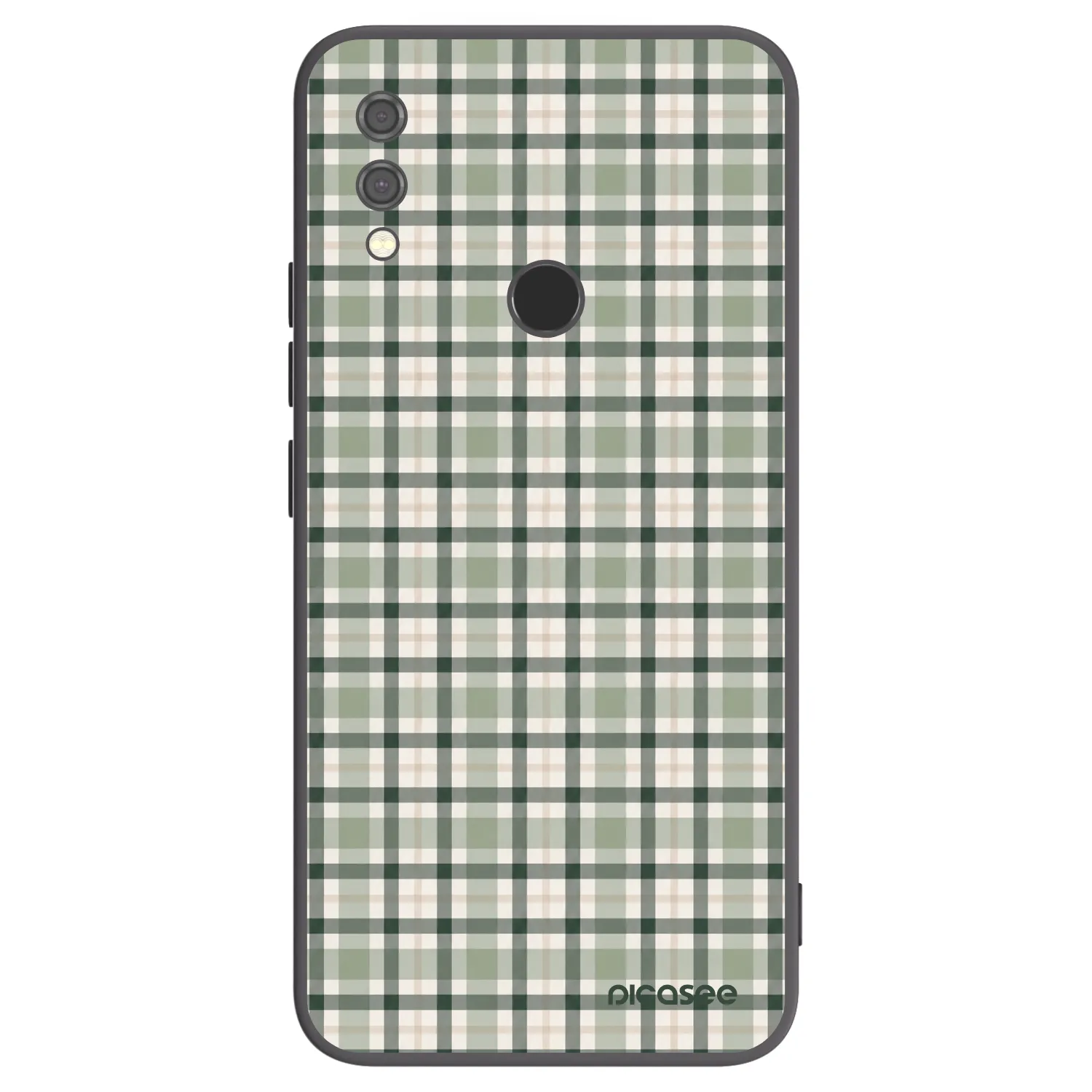 Picasee Xiaomi Redmi Note 7 Hülle - Schwarzes Silikon - Sage Tartan