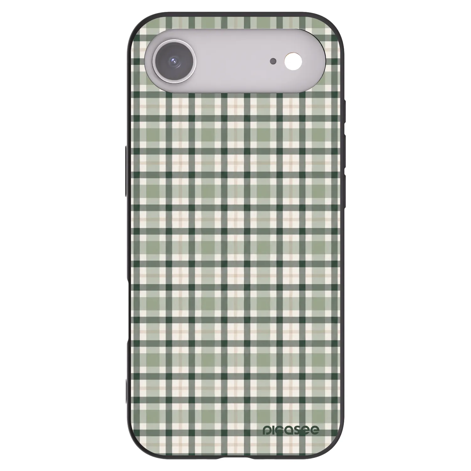 Picasee Apple iPhone Air Hülle - Schwarzes Silikon - Sage Tartan