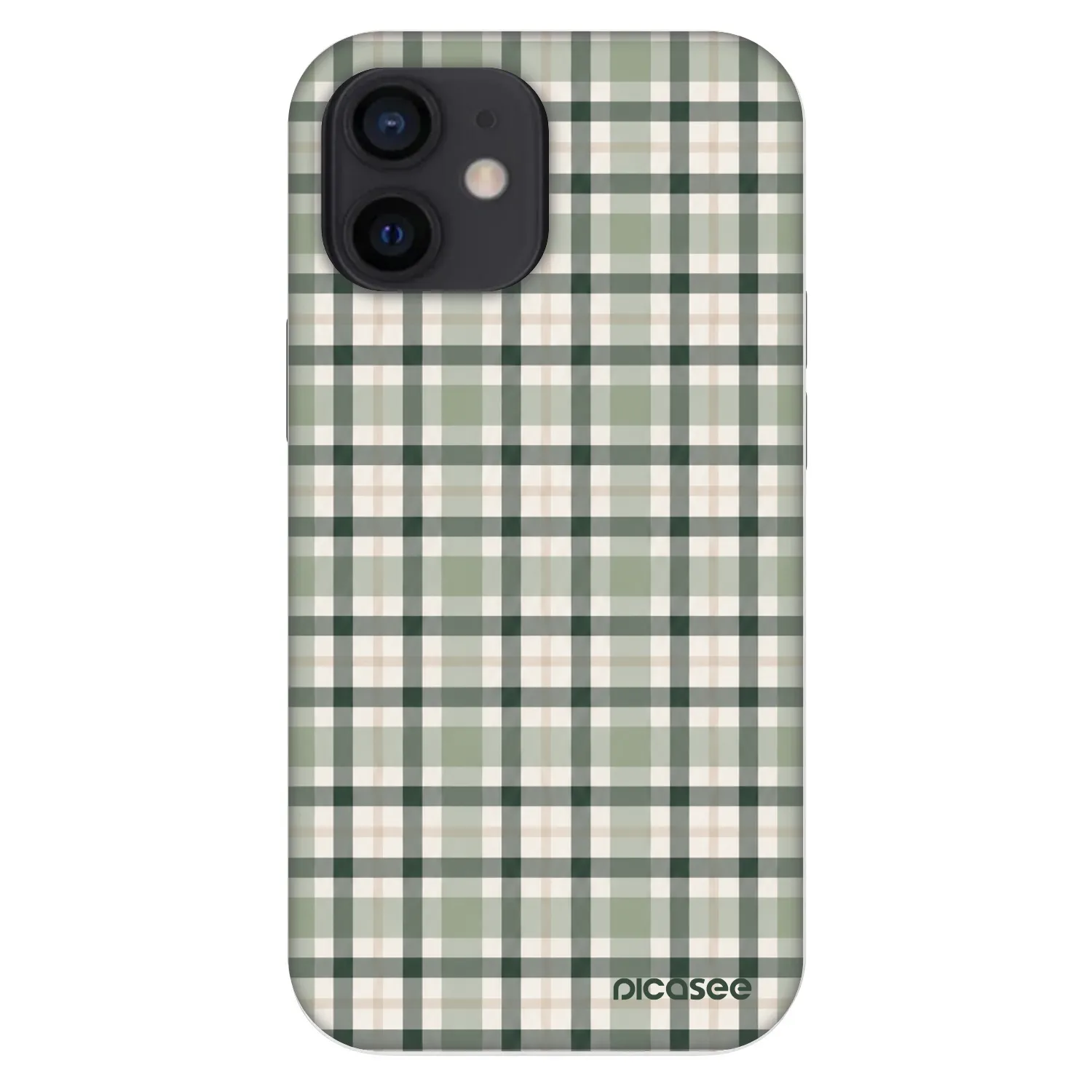 Picasee Fashion Case für Apple iPhone 12 mini - Sage Tartan