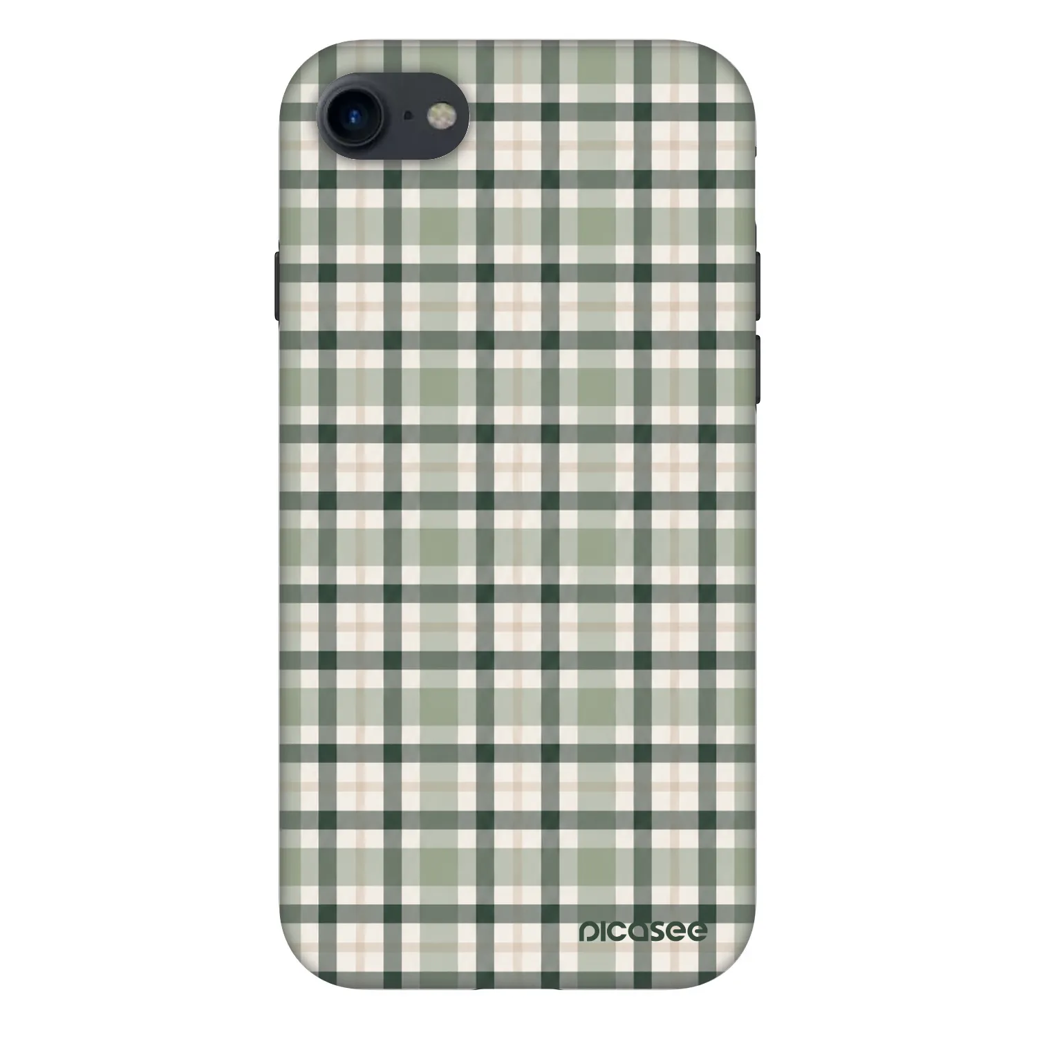 Picasee Fashion Case für Apple iPhone SE 2022 - Sage Tartan