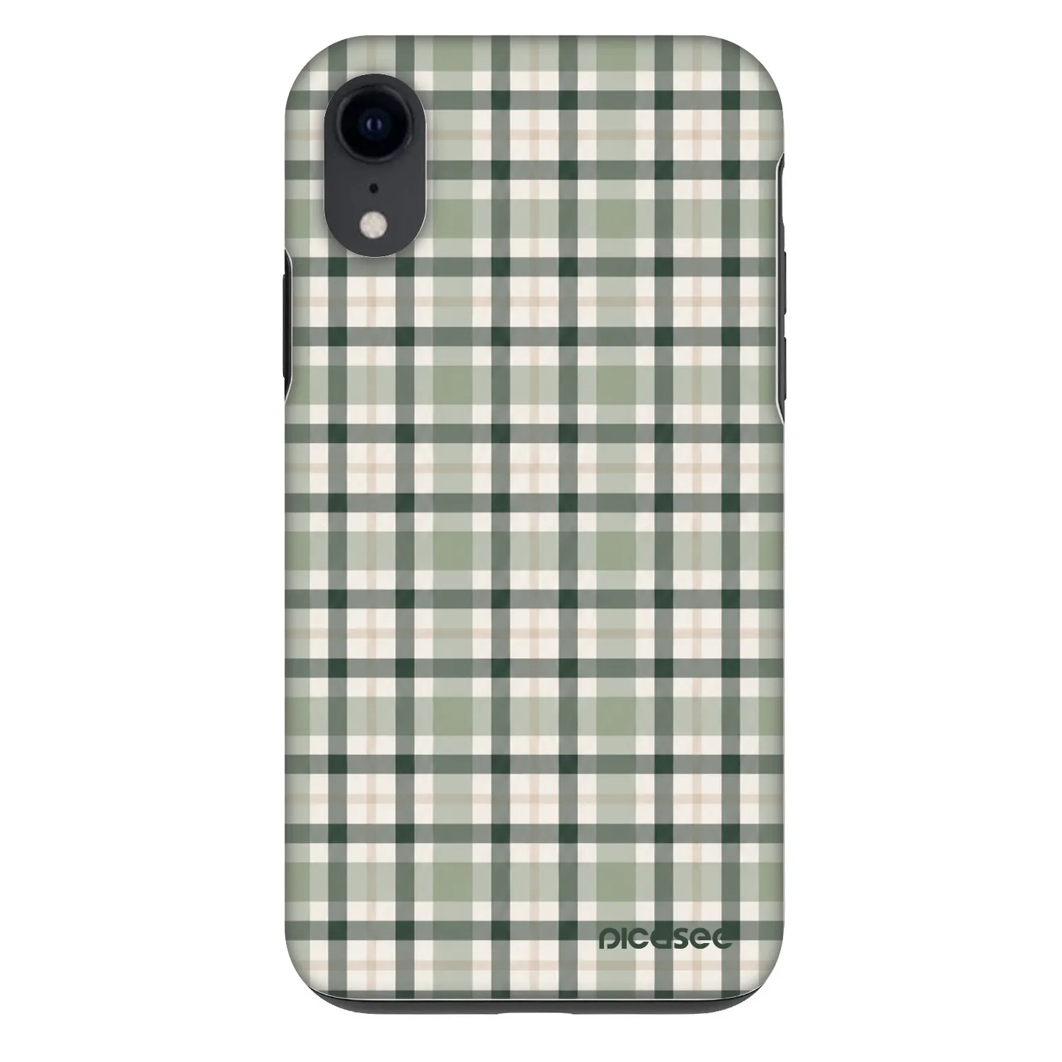 Picasee Fashion Case für Apple iPhone XR - Sage Tartan