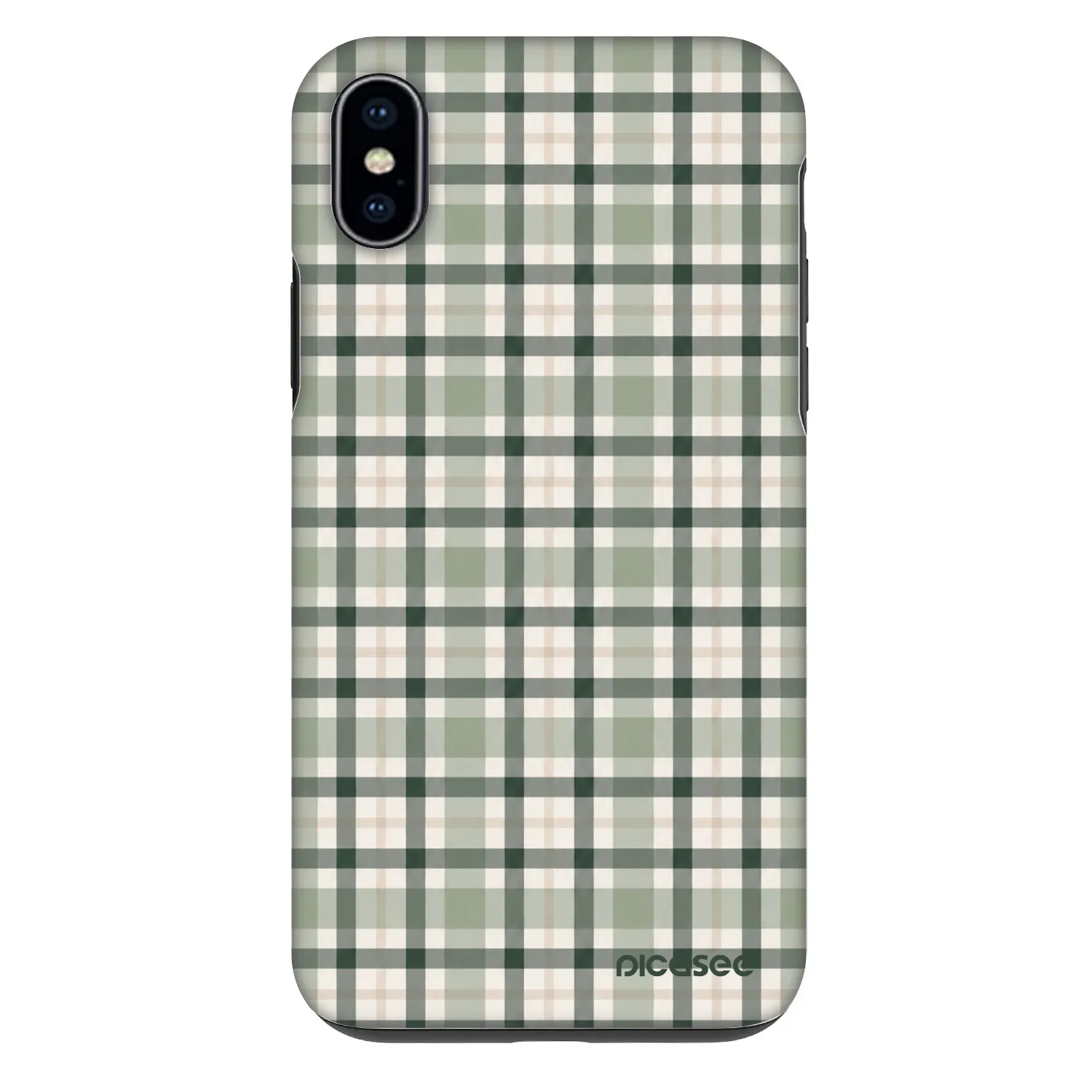 Picasee Fashion Case für Apple iPhone XS Max - Sage Tartan