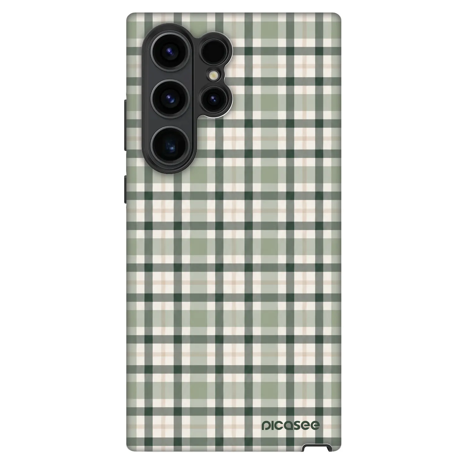 Picasee Fashion Case für Samsung Galaxy S23 Ultra 5G - Sage Tartan