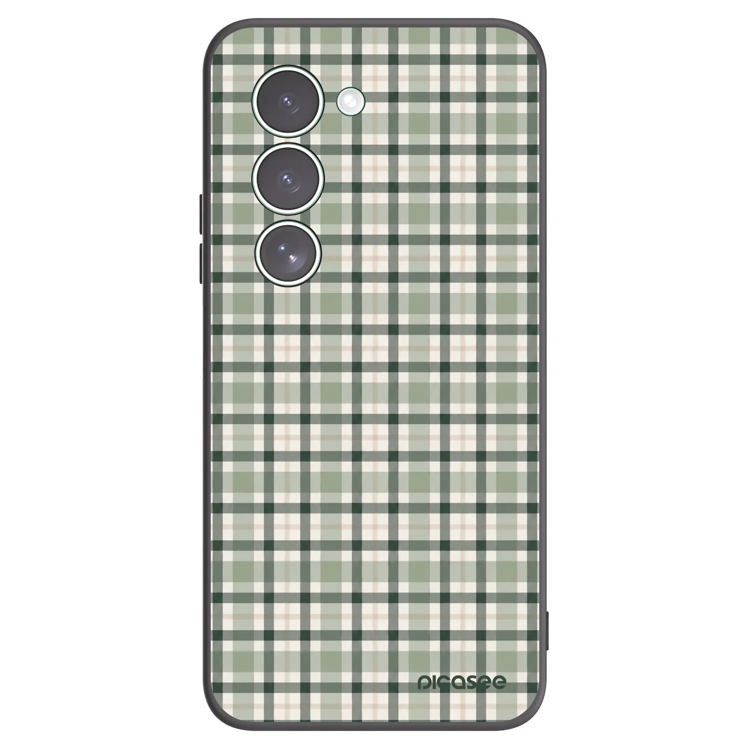 Picasee Xiaomi Redmi 15 5G Hülle - Schwarzes Silikon - Sage Tartan