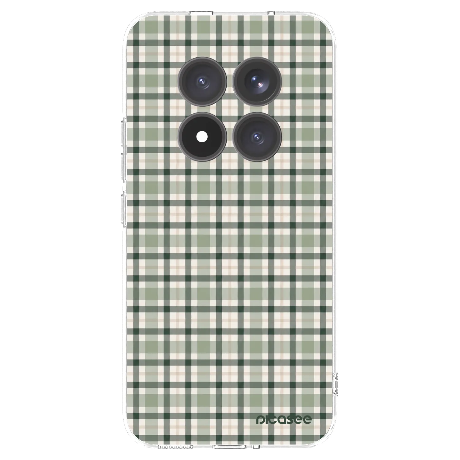 Picasee Xiaomi Redmi Note 15 Pro+ Hülle - Transparentes Silikon - Sage Tartan