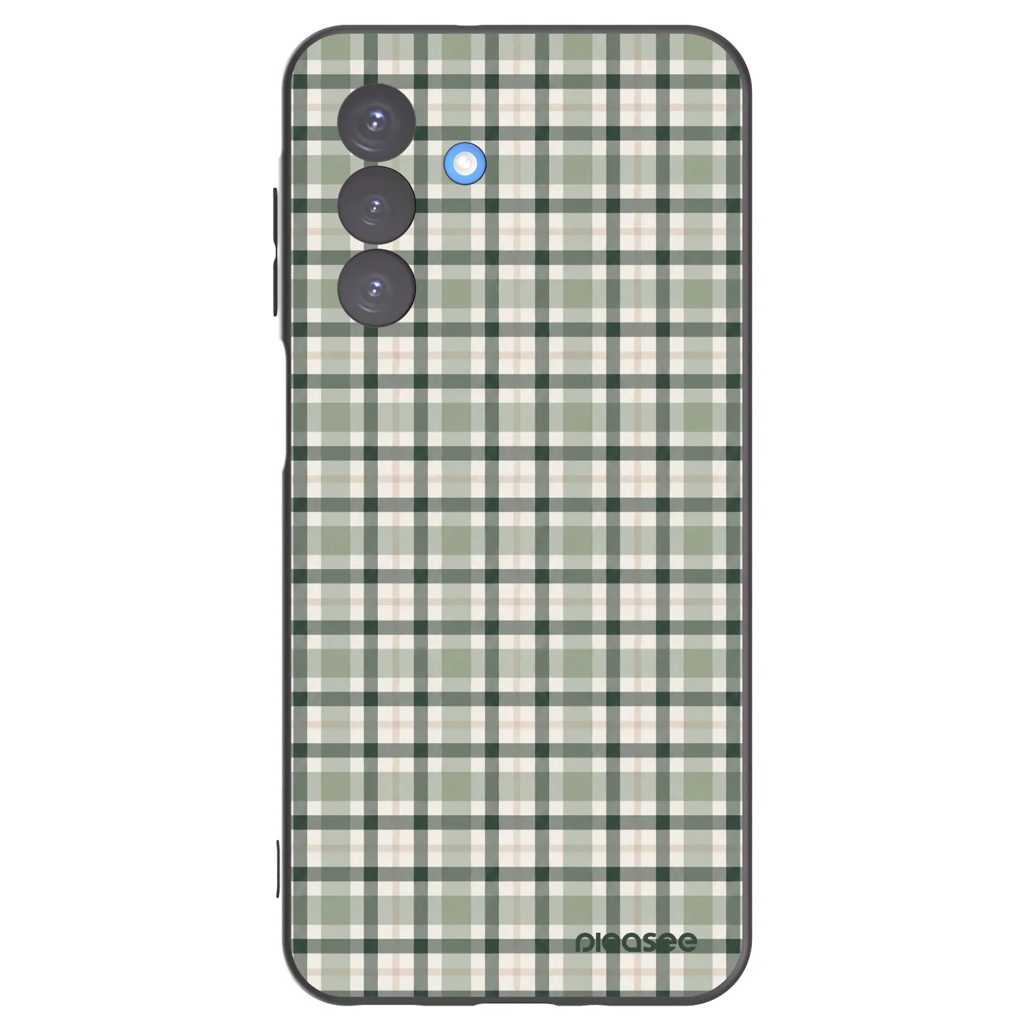 Picasee Samsung Galaxy A17 5G Hülle - Schwarzes Silikon - Sage Tartan