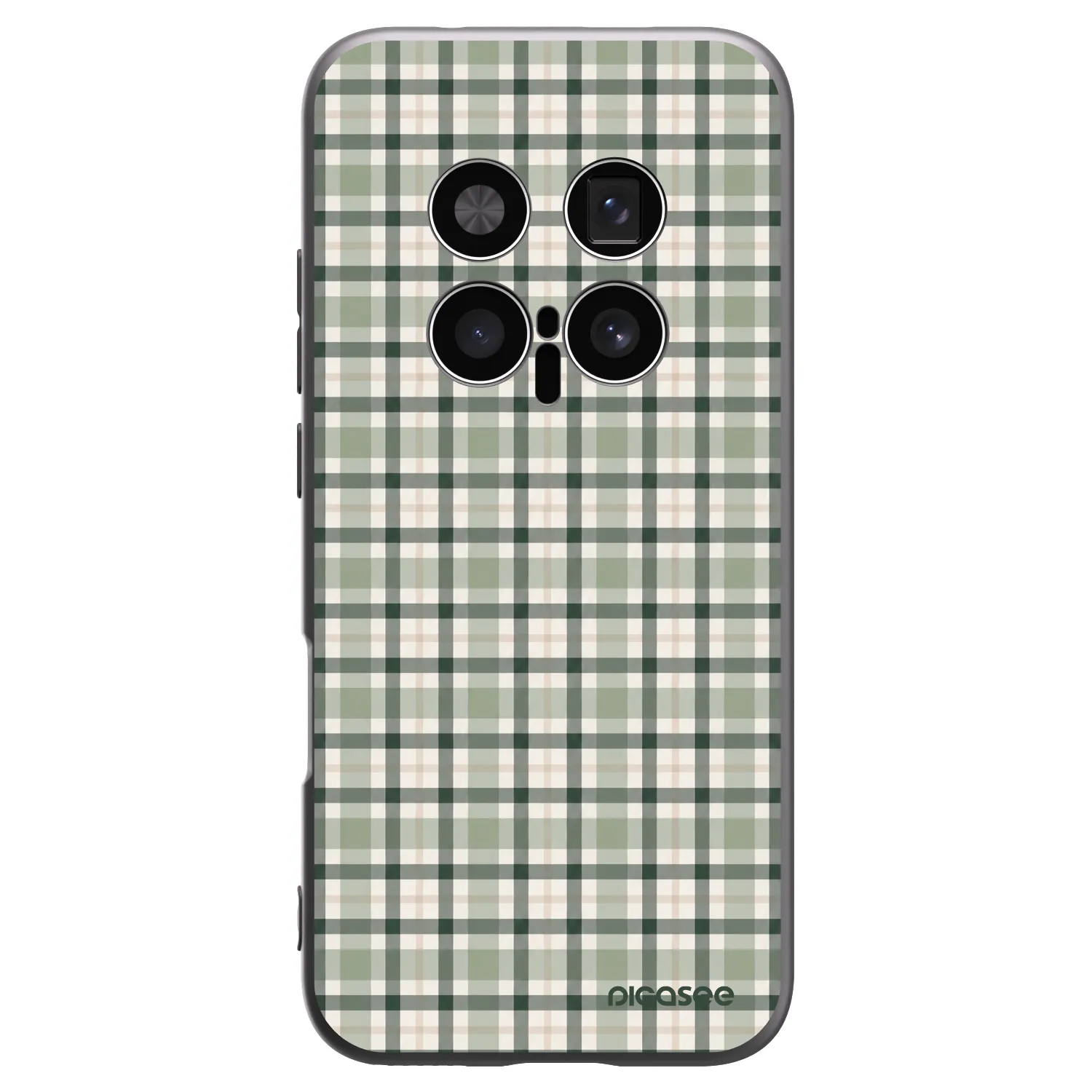 Picasee Honor Magic8 Pro 5G Hülle - Schwarzes Silikon - Sage Tartan