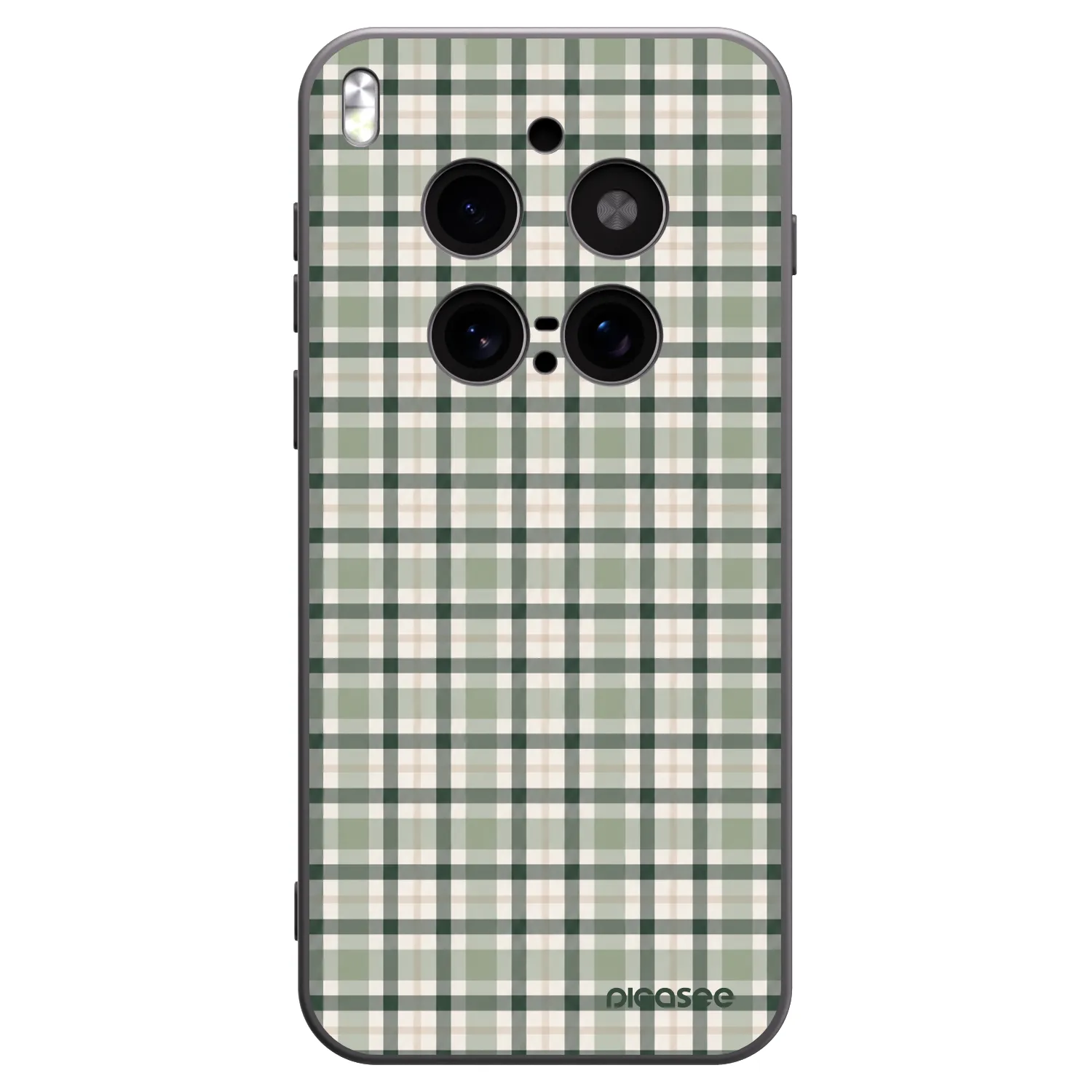 Picasee Vivo X300 Pro Hülle - Schwarzes Silikon - Sage Tartan